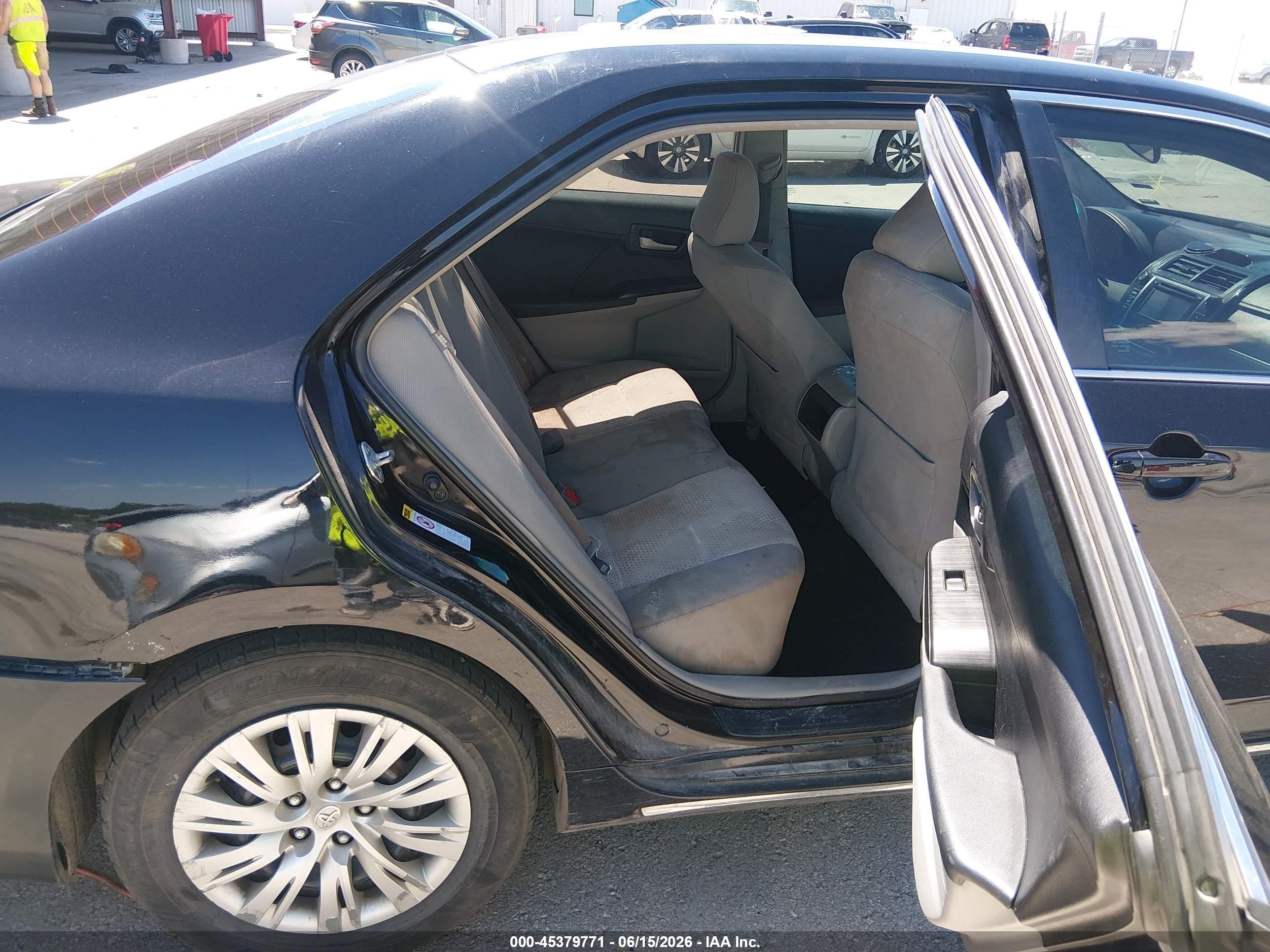 2012 Toyota Camry Le Black vin: 4T1BF1FK9CU060406