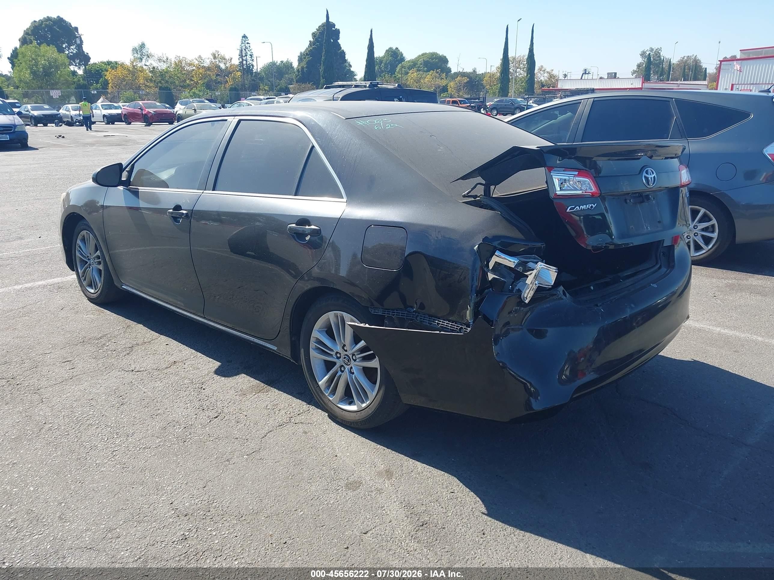 2012 Toyota Camry Le Black vin: 4T1BF1FK9CU102069