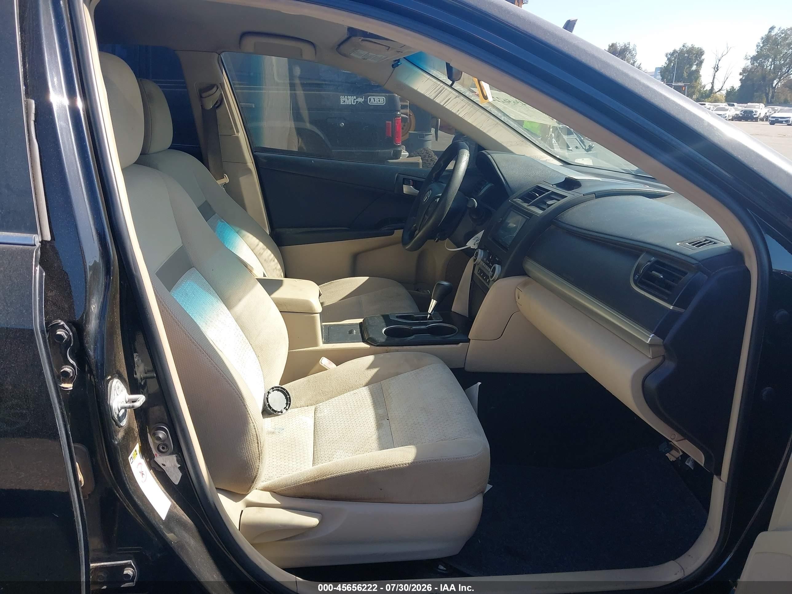 2012 Toyota Camry Le Black vin: 4T1BF1FK9CU102069