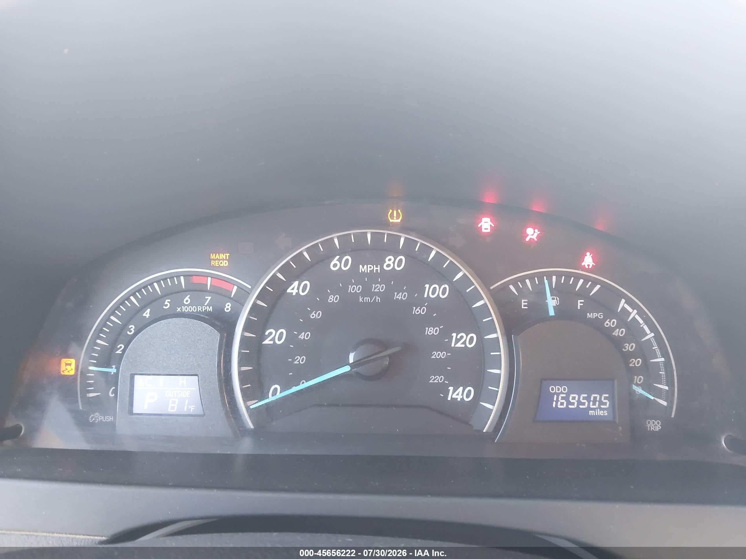 2012 Toyota Camry Le Black vin: 4T1BF1FK9CU102069