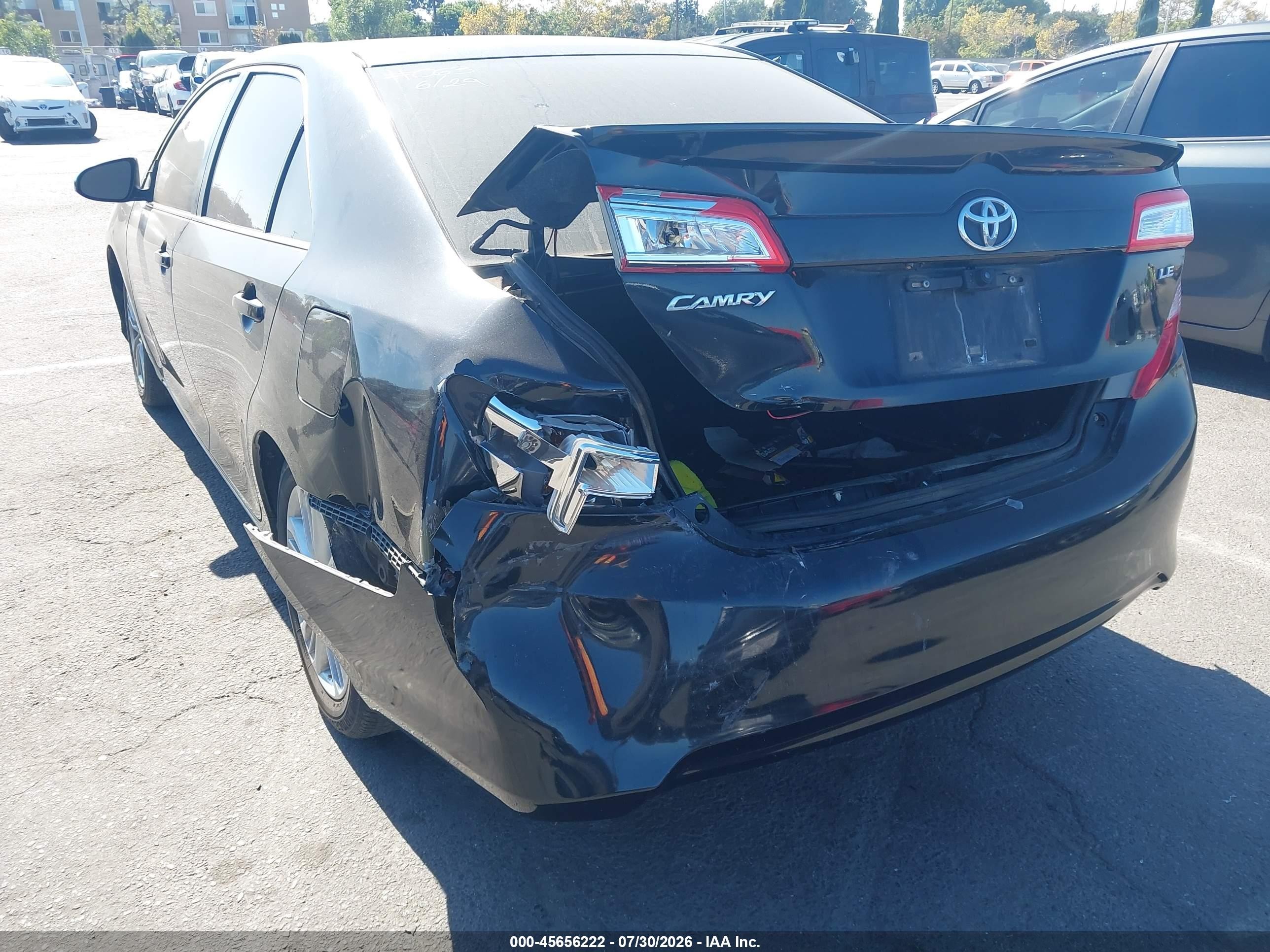 2012 Toyota Camry Le Black vin: 4T1BF1FK9CU102069