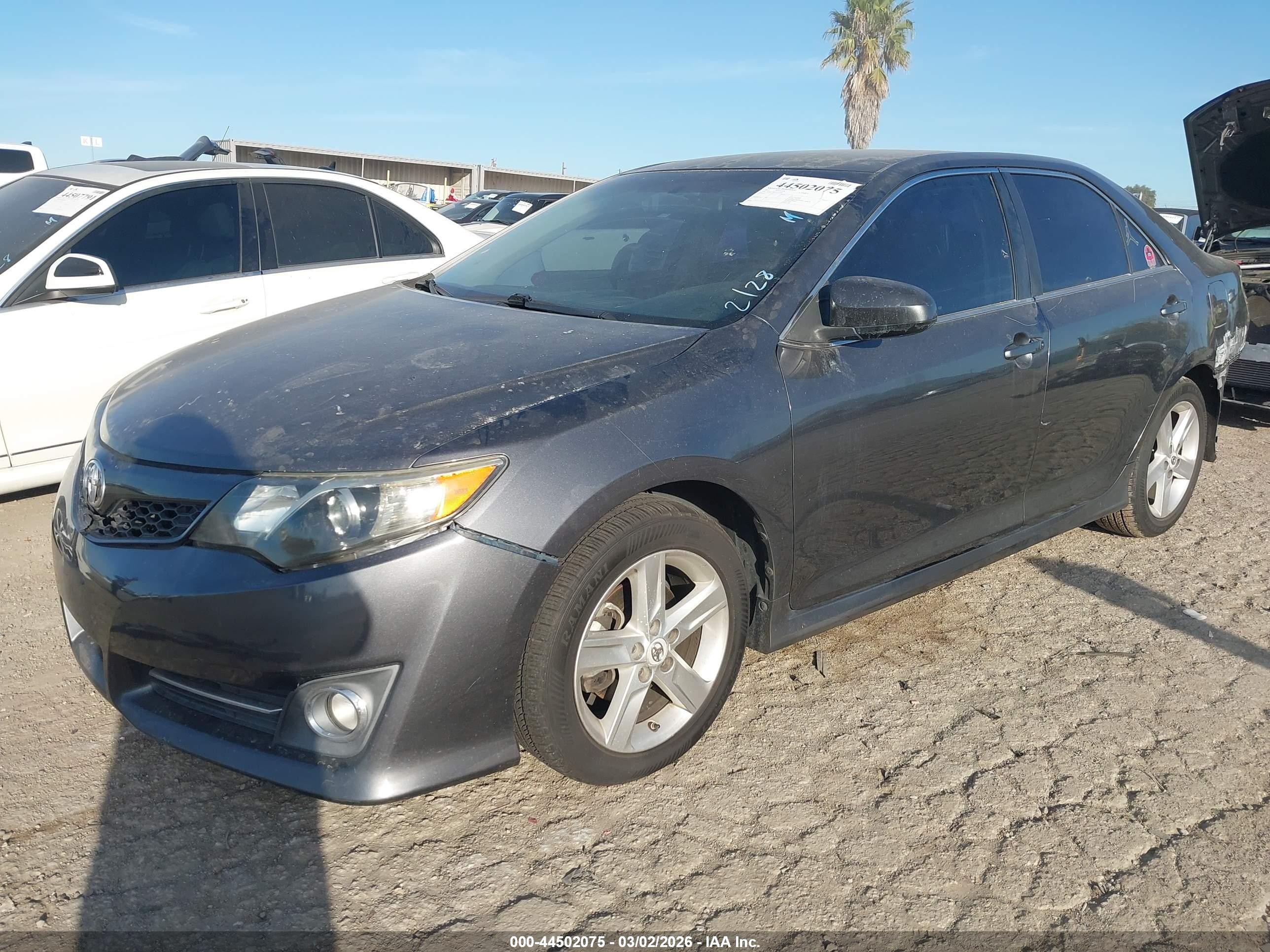 2012 Toyota Camry Se Gray vin: 4T1BF1FK9CU112066