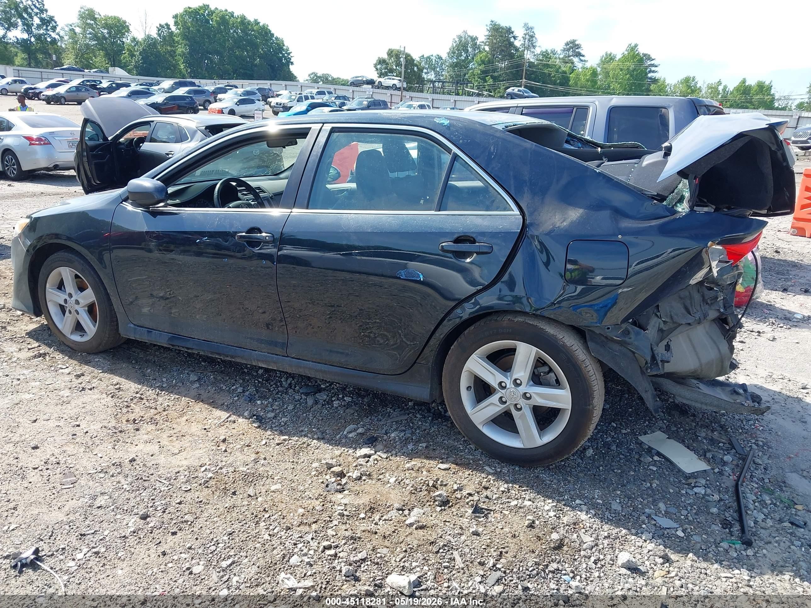 2012 Toyota Camry Se Black vin: 4T1BF1FK9CU119843
