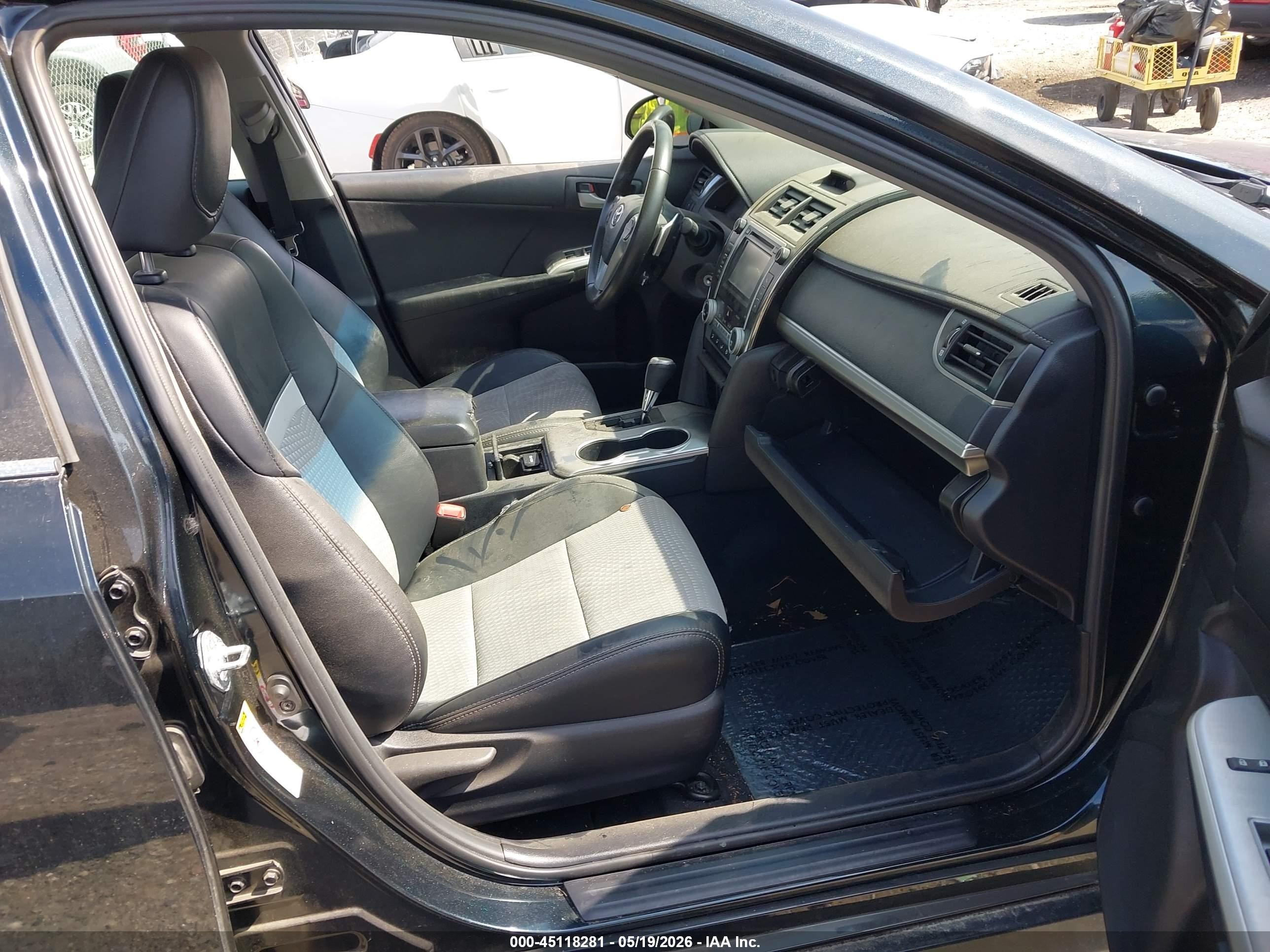 2012 Toyota Camry Se Black vin: 4T1BF1FK9CU119843