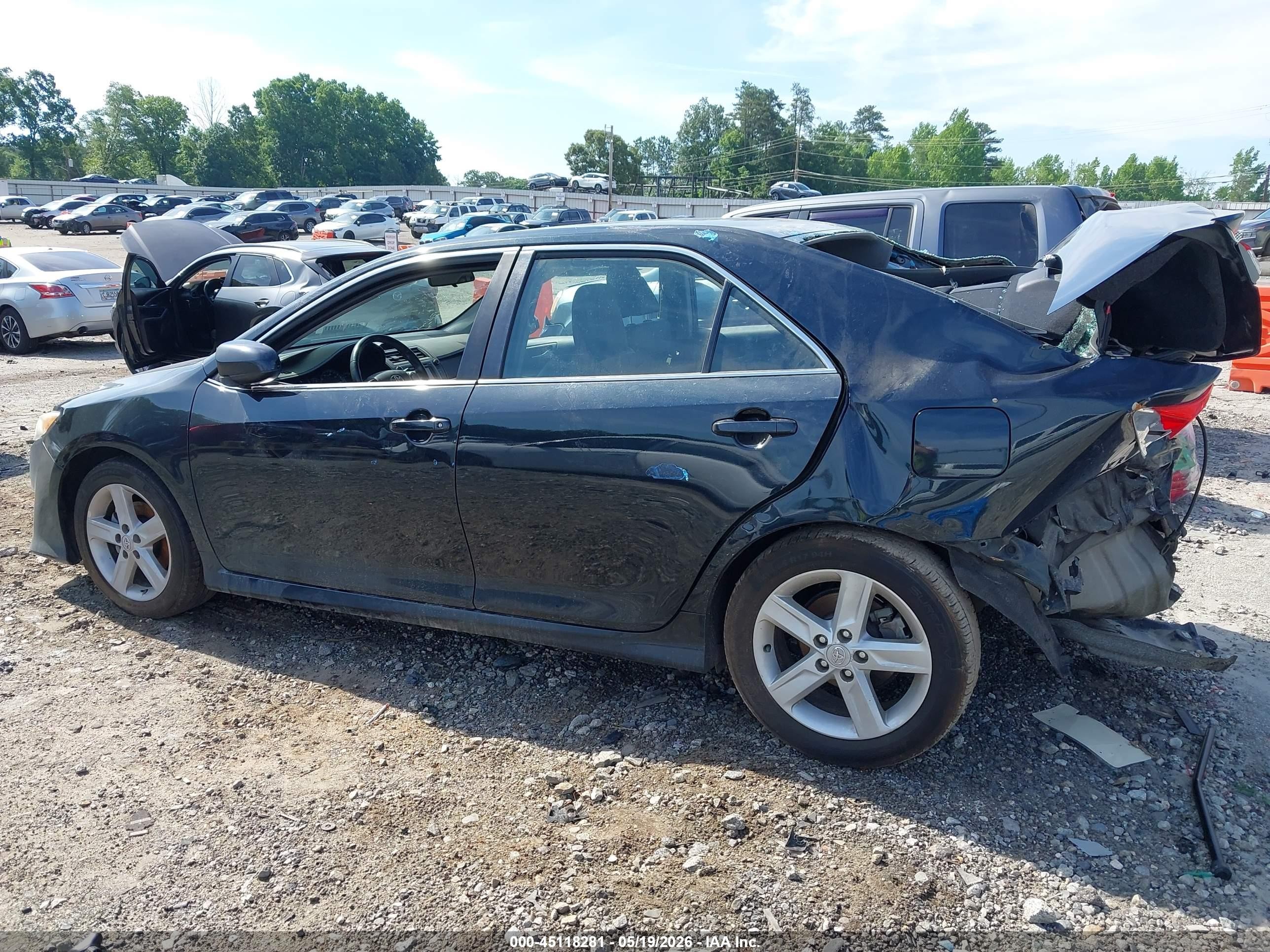2012 Toyota Camry Se Black vin: 4T1BF1FK9CU119843