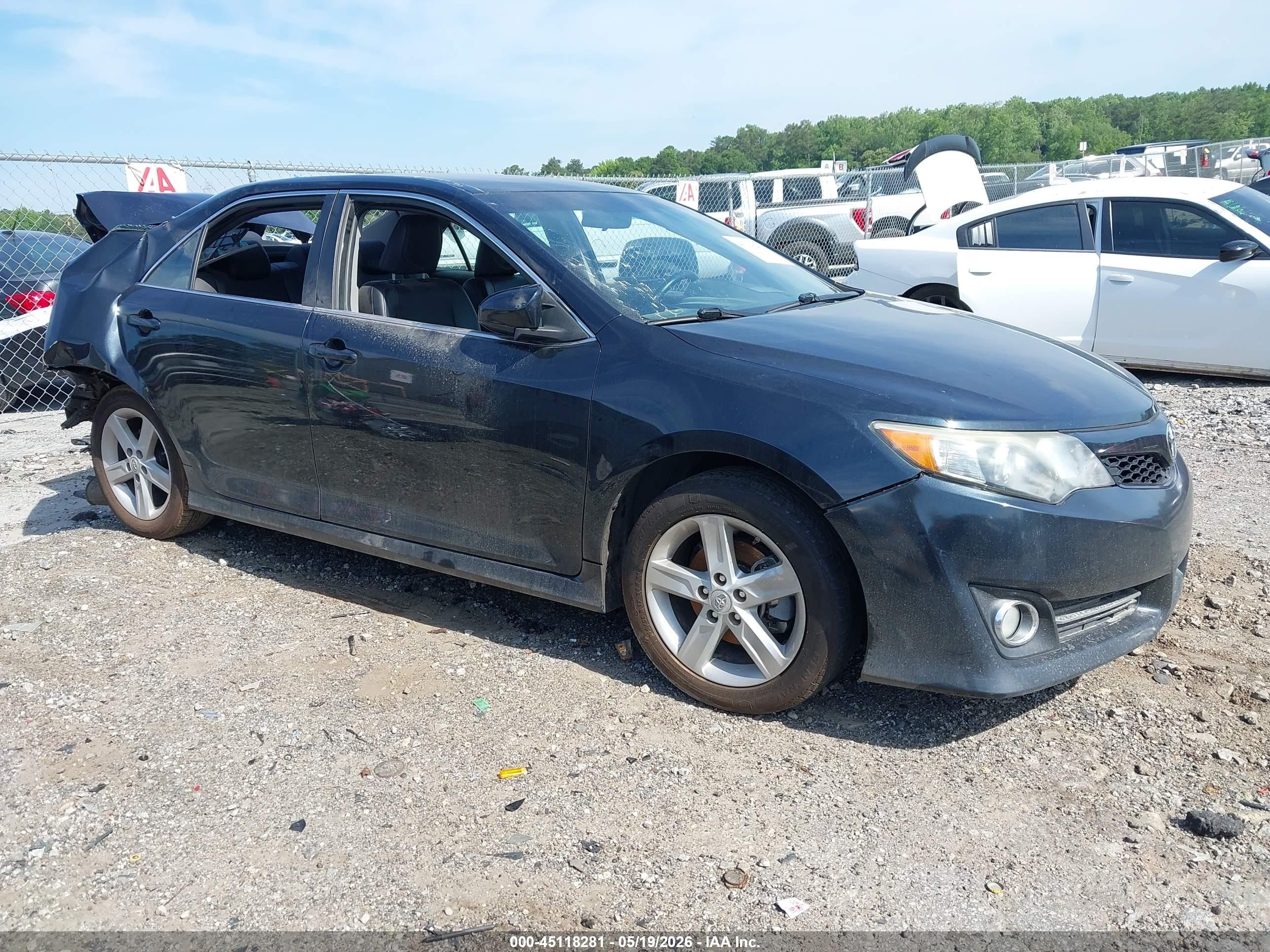 2012 Toyota Camry Se Black vin: 4T1BF1FK9CU119843
