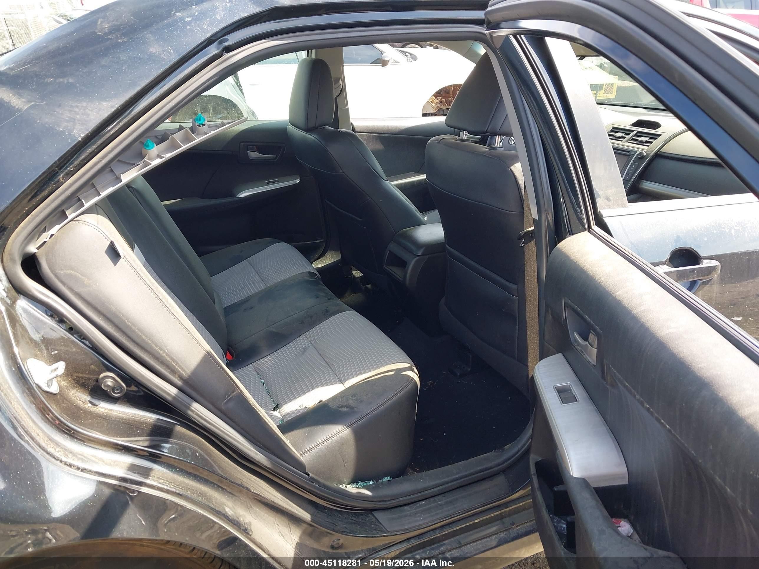 2012 Toyota Camry Se Black vin: 4T1BF1FK9CU119843