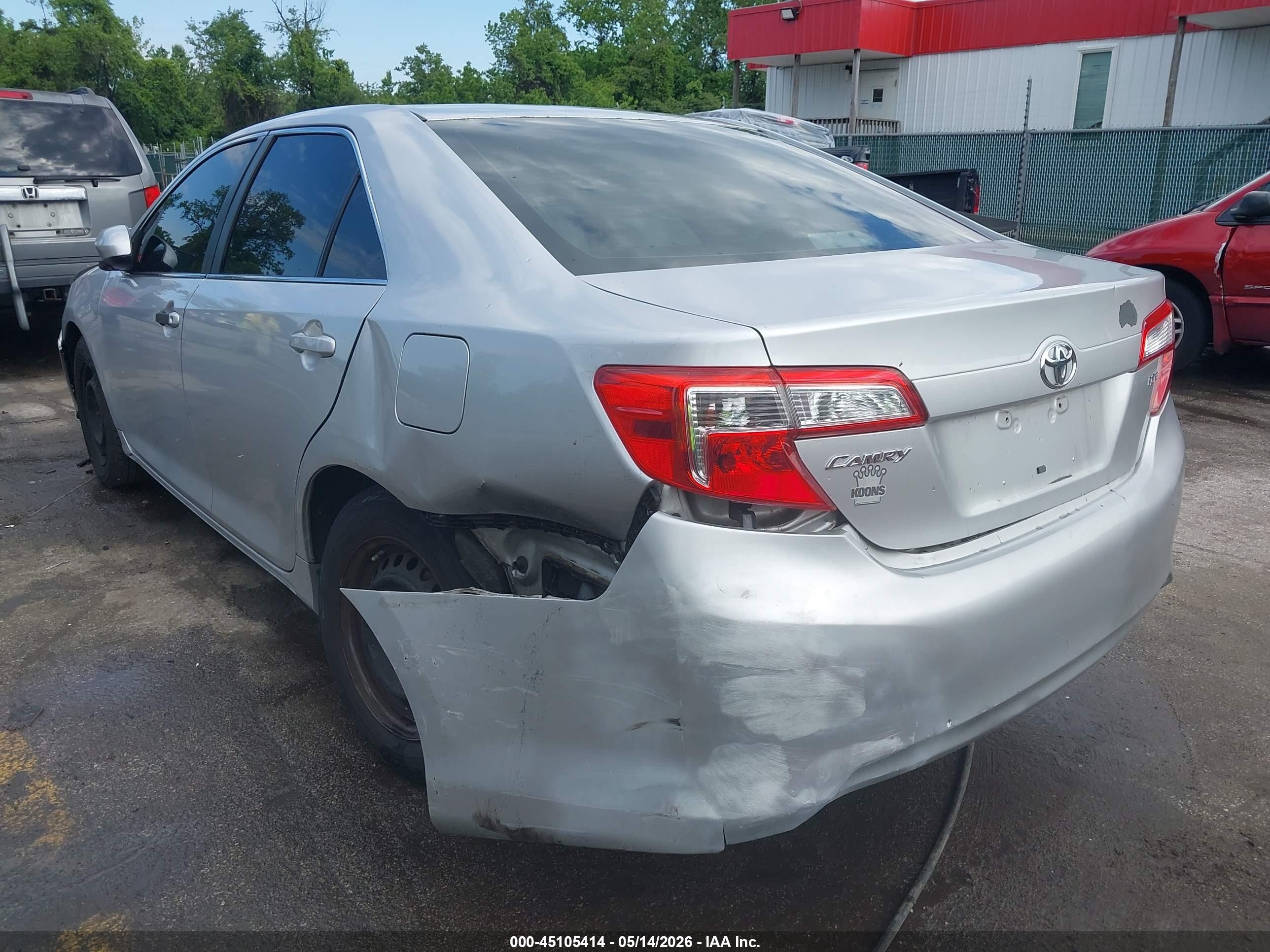 2012 Toyota Camry Le Silver vin: 4T1BF1FK9CU126856