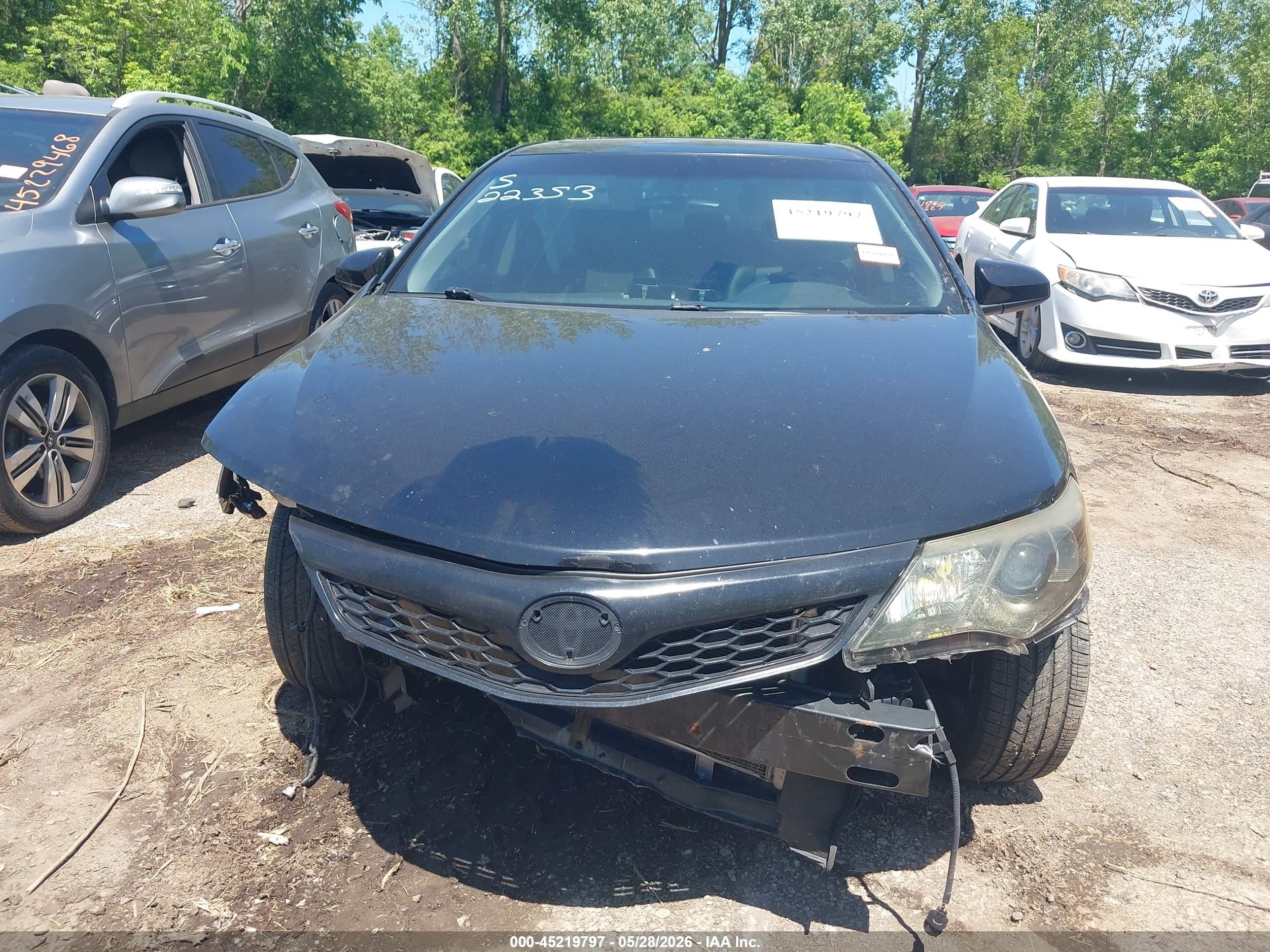 2012 Toyota Camry Se Limited Edition Черный vin: 4T1BF1FK9CU153930