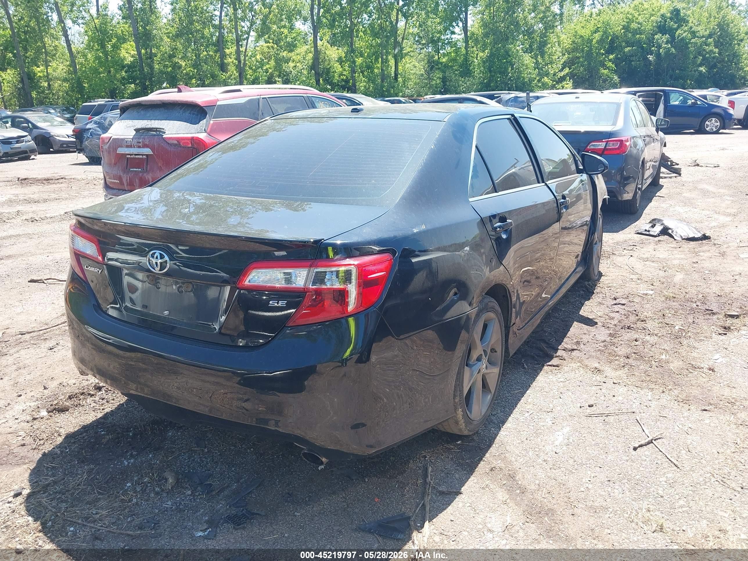 2012 Toyota Camry Se Limited Edition Черный vin: 4T1BF1FK9CU153930
