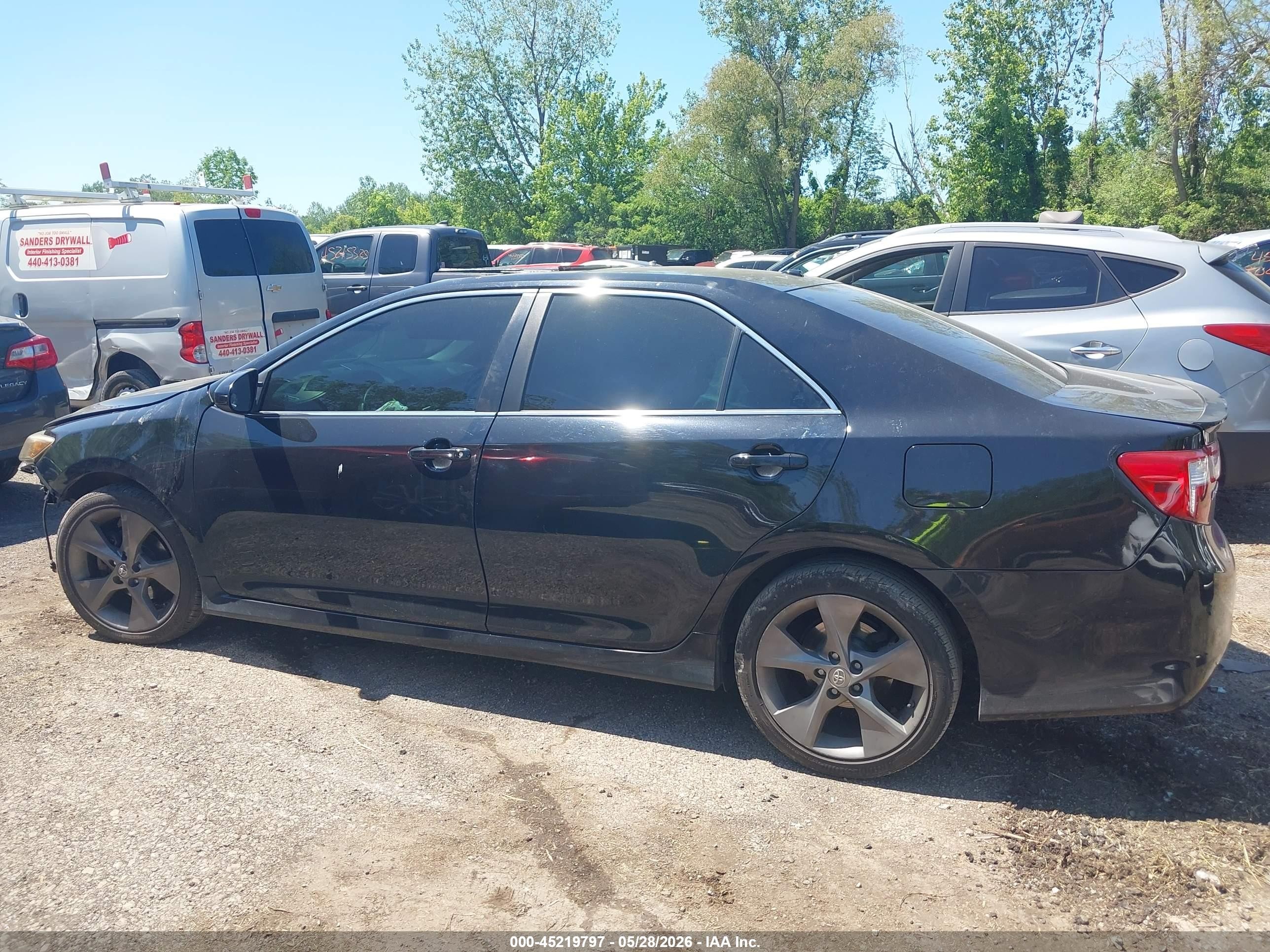 2012 Toyota Camry Se Limited Edition Черный vin: 4T1BF1FK9CU153930