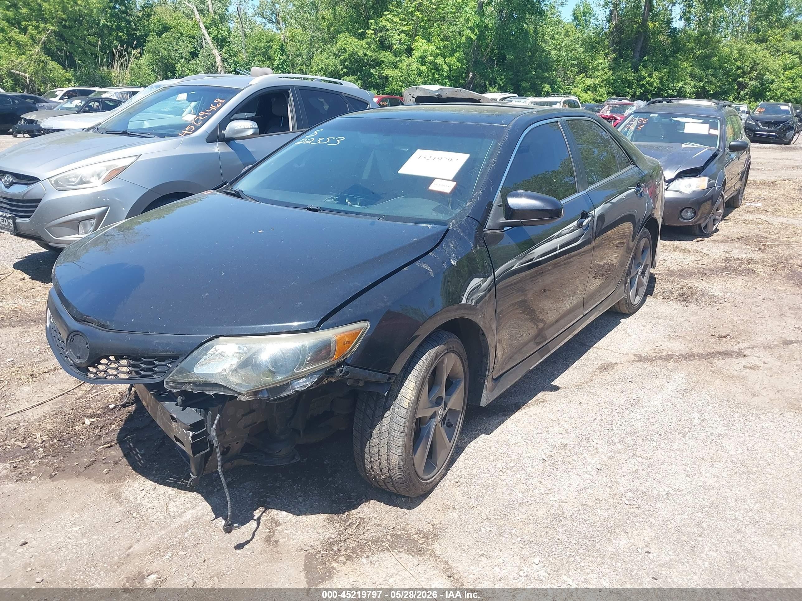2012 Toyota Camry Se Limited Edition Черный vin: 4T1BF1FK9CU153930