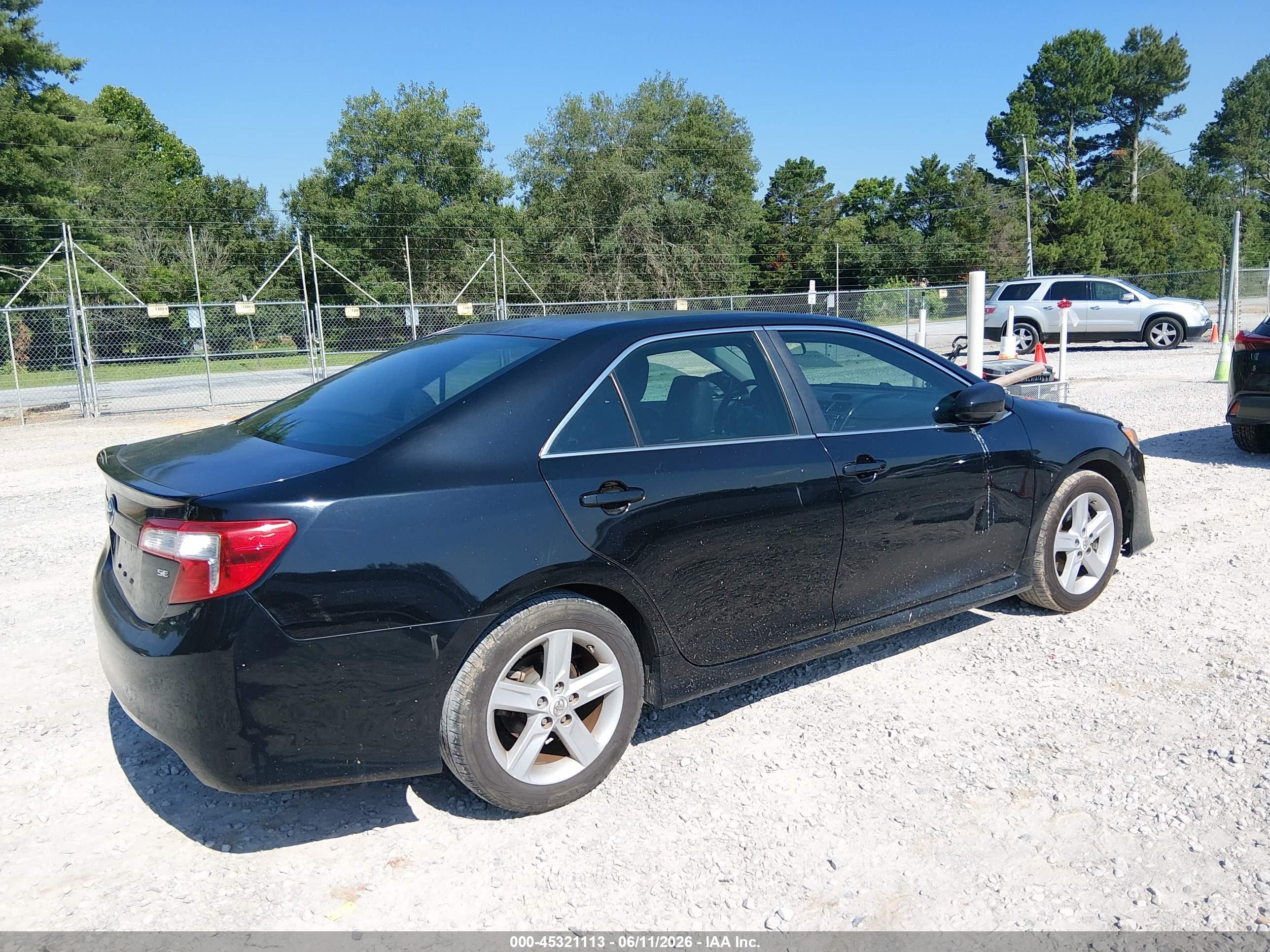 2012 Toyota Camry Se Черный vin: 4T1BF1FK9CU158528