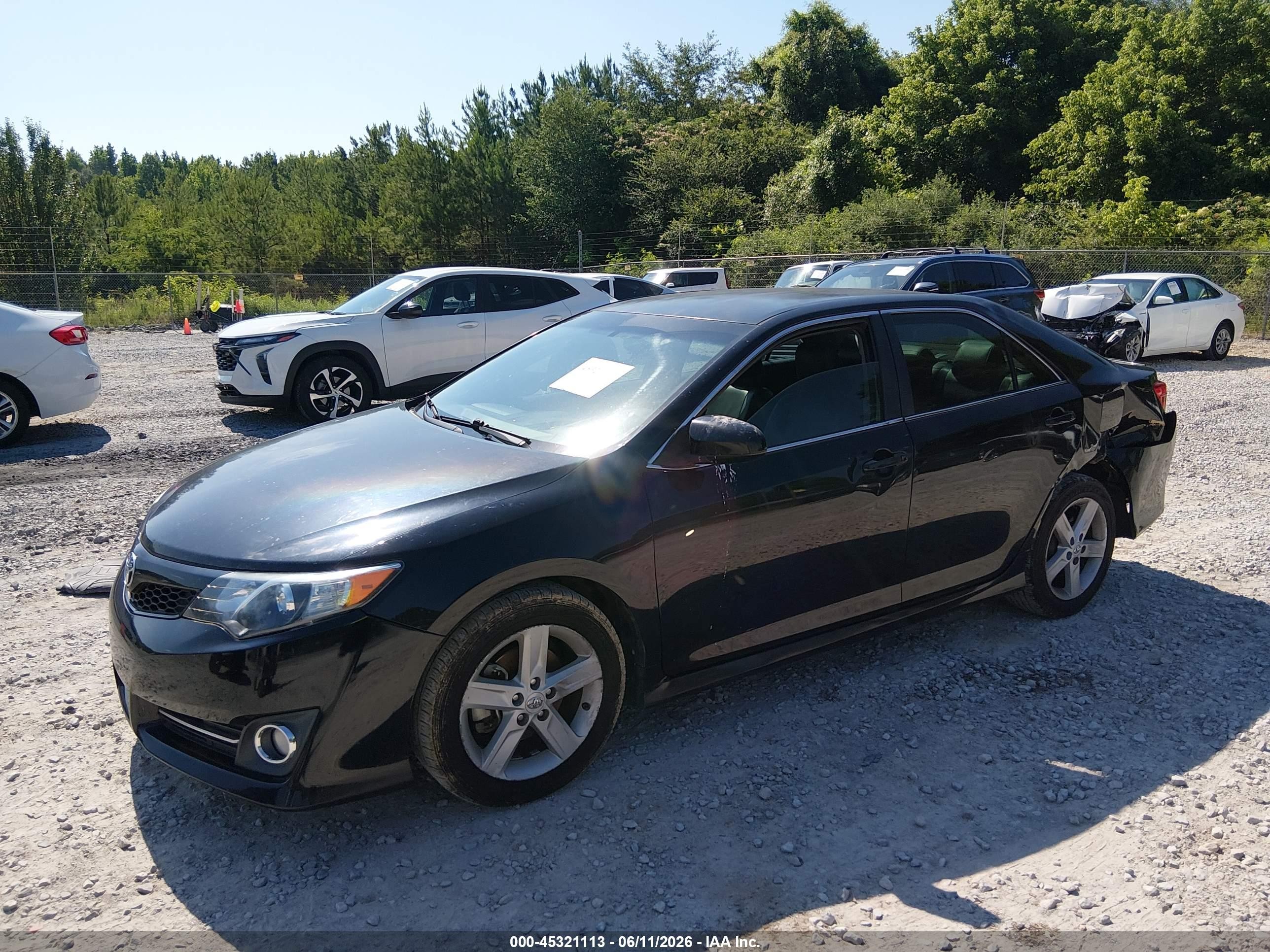 2012 Toyota Camry Se Черный vin: 4T1BF1FK9CU158528