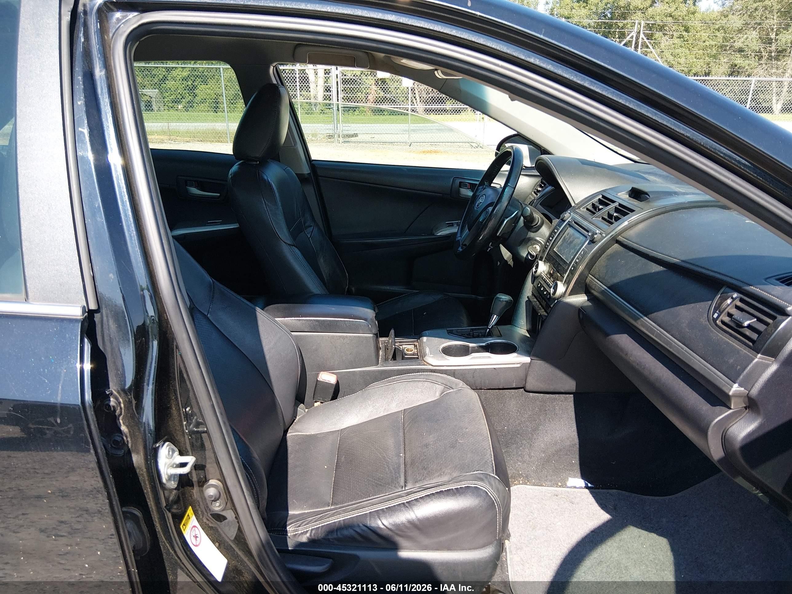 2012 Toyota Camry Se Черный vin: 4T1BF1FK9CU158528