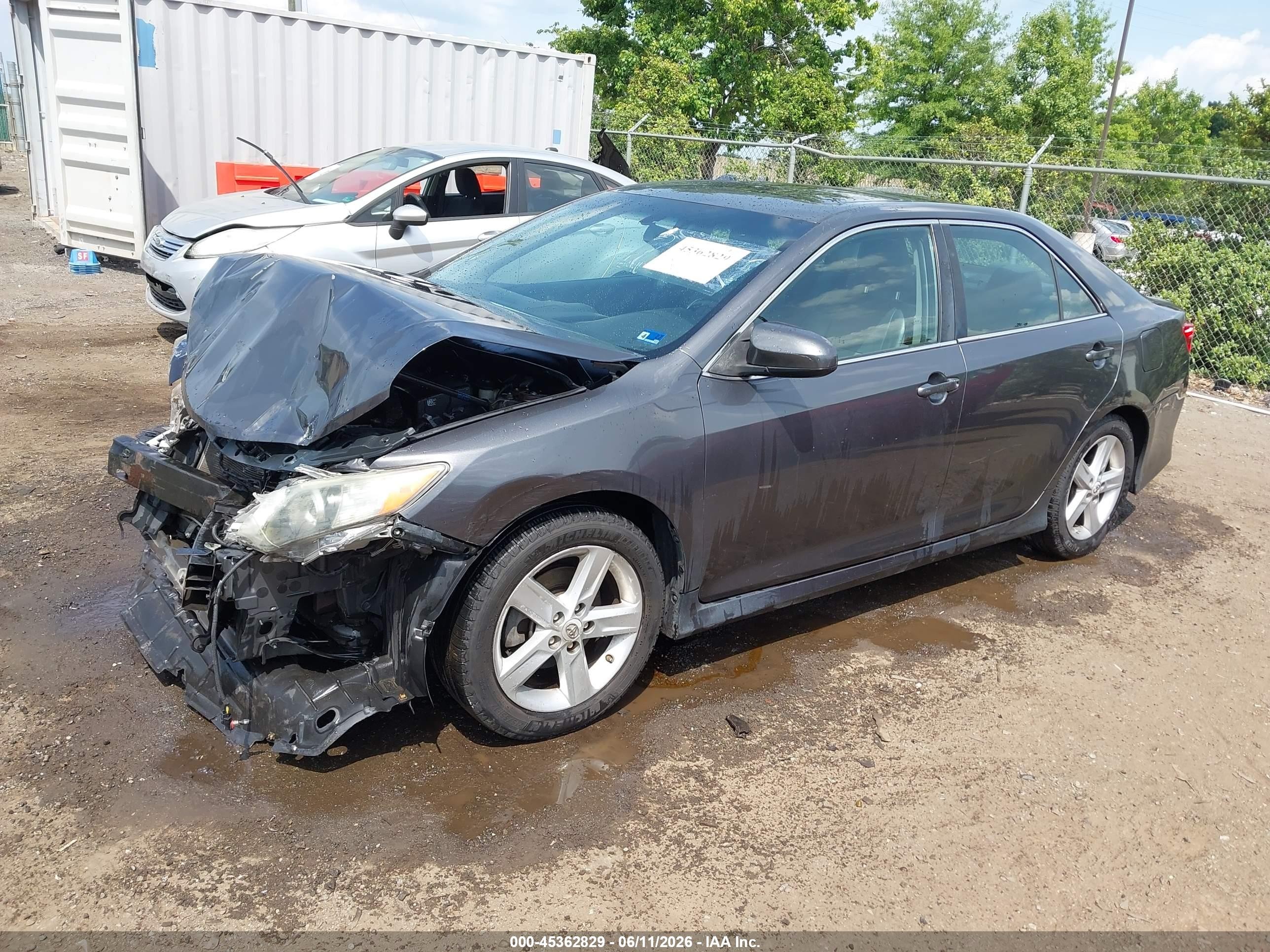 2012 Toyota Camry Se Gray vin: 4T1BF1FK9CU173367