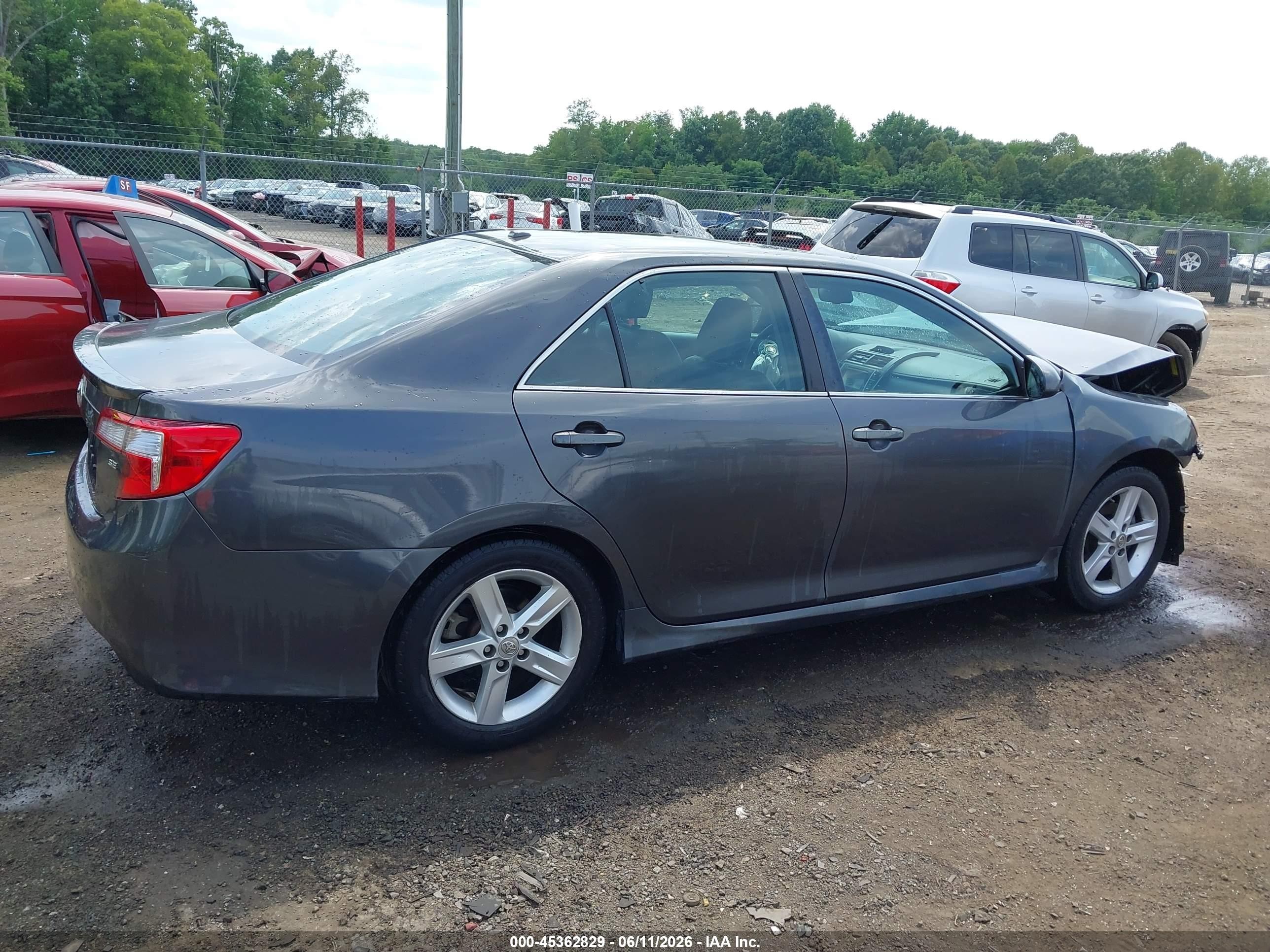 2012 Toyota Camry Se Gray vin: 4T1BF1FK9CU173367