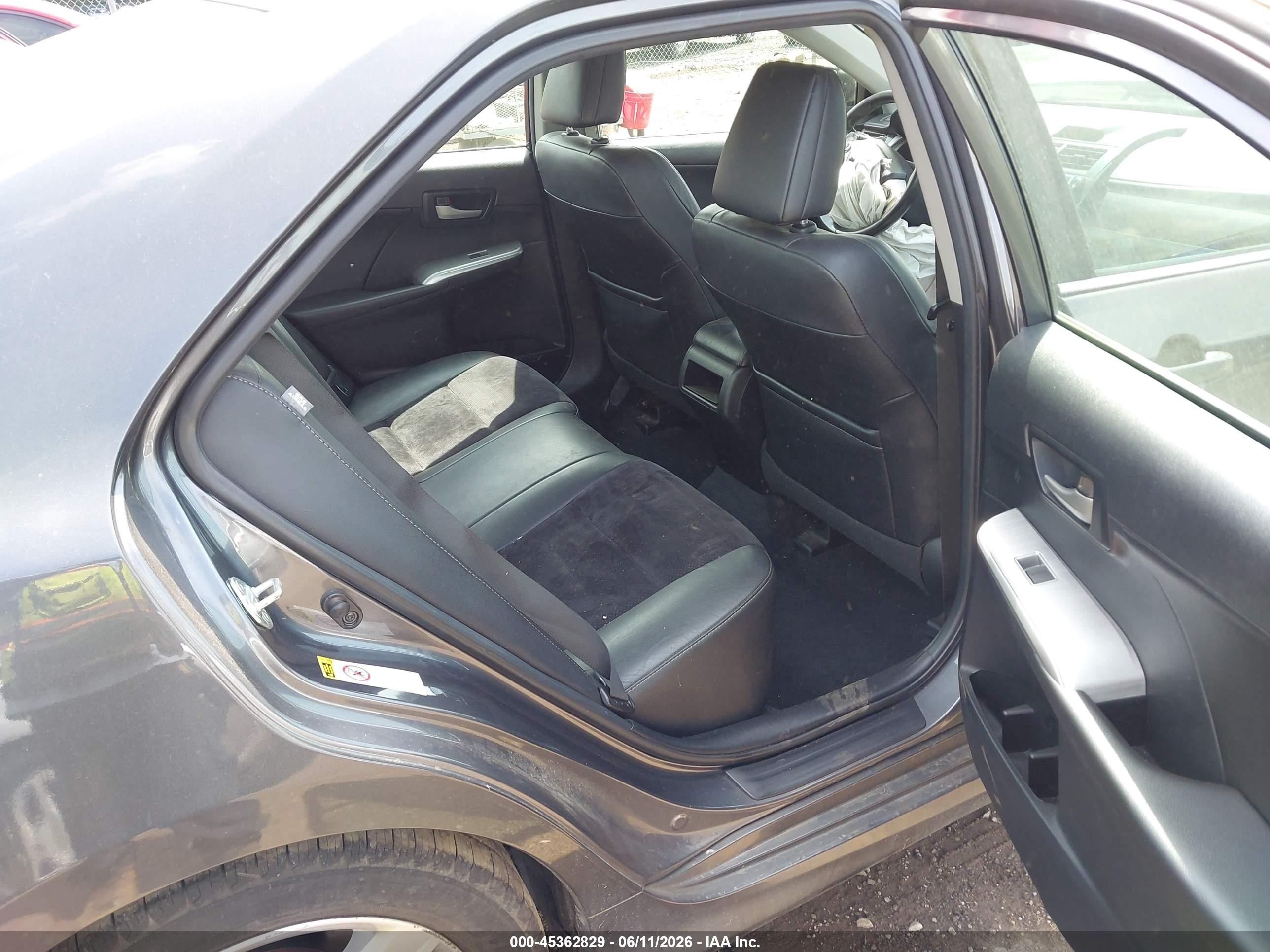 2012 Toyota Camry Se Gray vin: 4T1BF1FK9CU173367