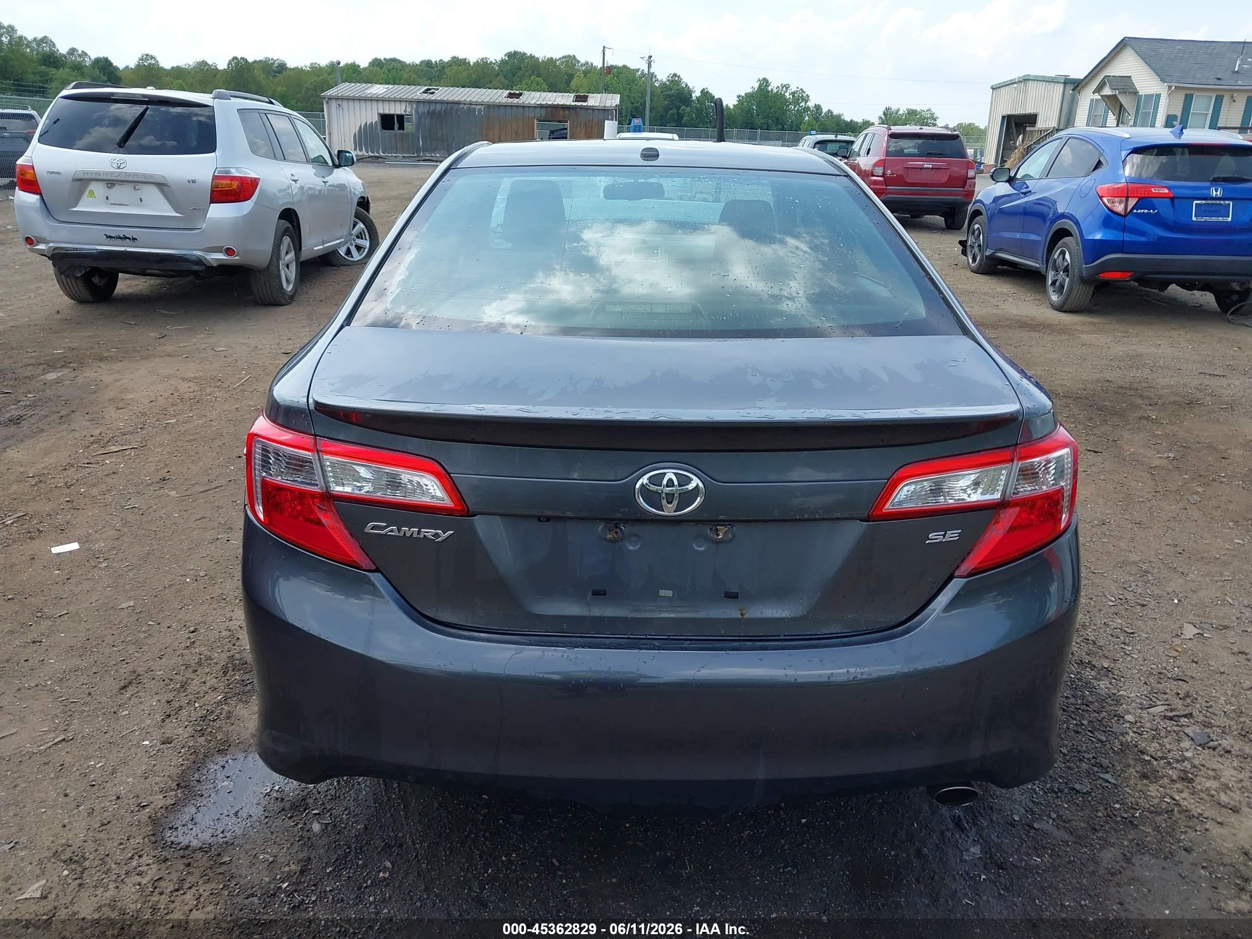 2012 Toyota Camry Se Gray vin: 4T1BF1FK9CU173367
