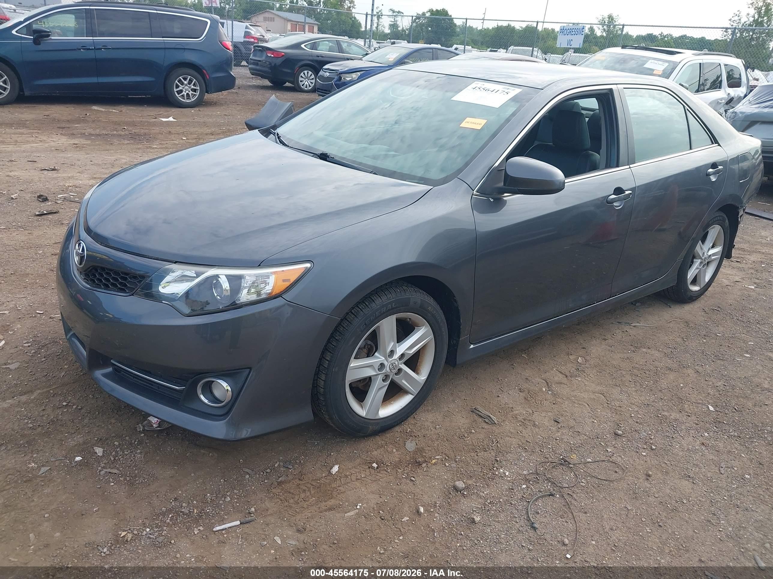 2012 Toyota Camry Se Серый vin: 4T1BF1FK9CU181095
