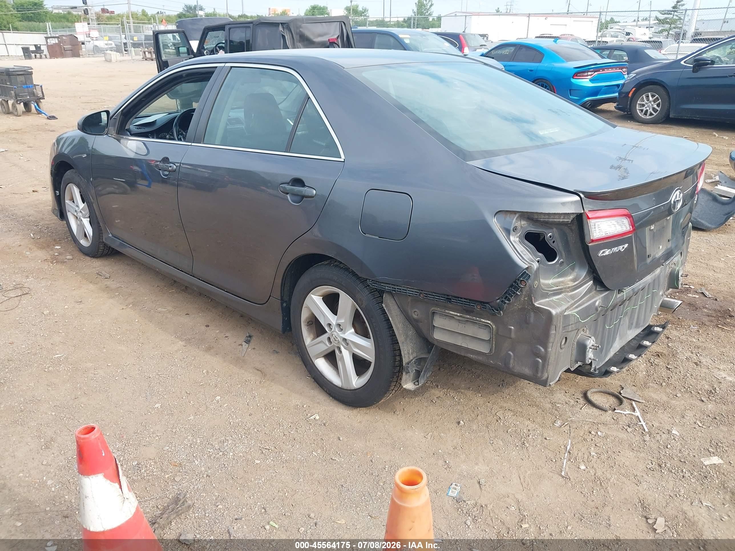 2012 Toyota Camry Se Серый vin: 4T1BF1FK9CU181095