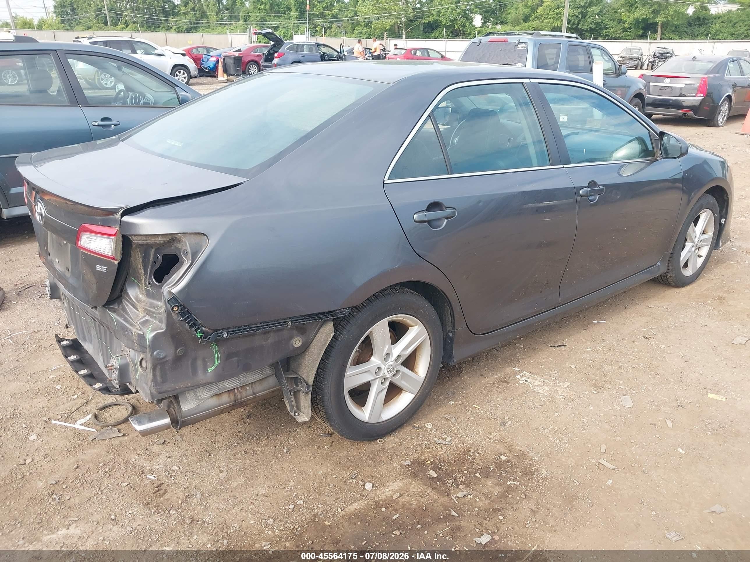 2012 Toyota Camry Se Серый vin: 4T1BF1FK9CU181095
