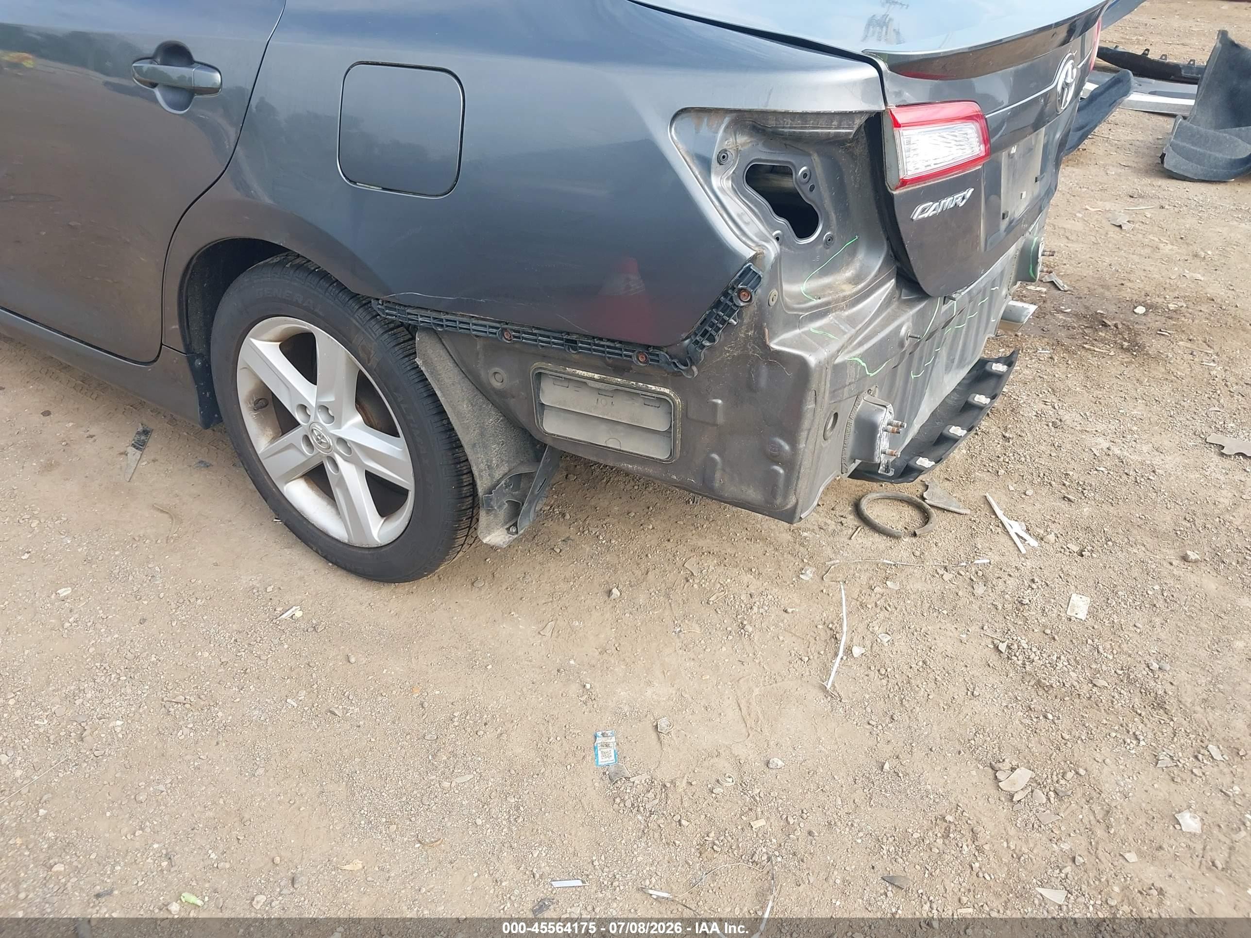 2012 Toyota Camry Se Серый vin: 4T1BF1FK9CU181095