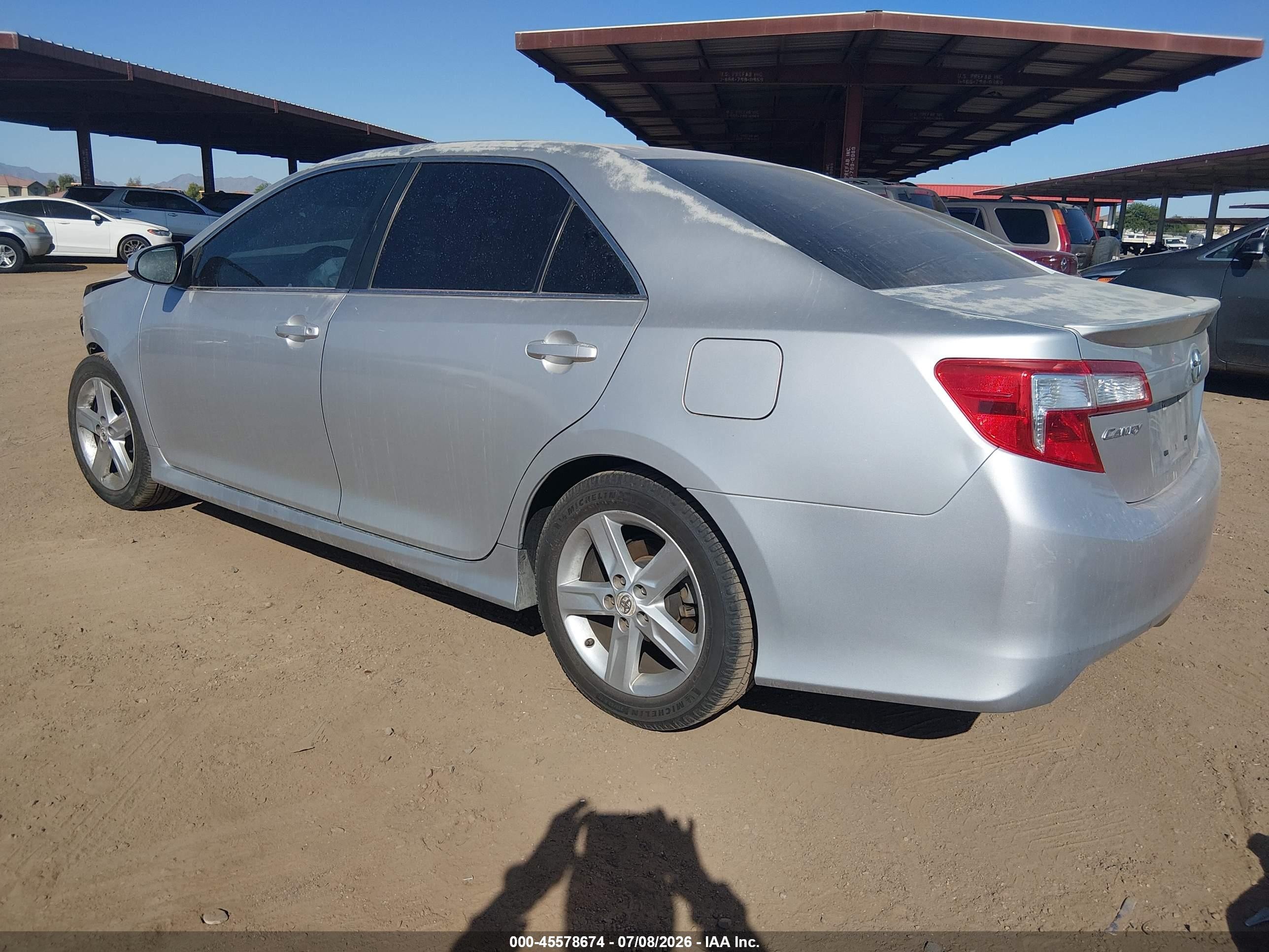 2012 Toyota Camry Se Silver vin: 4T1BF1FK9CU183798