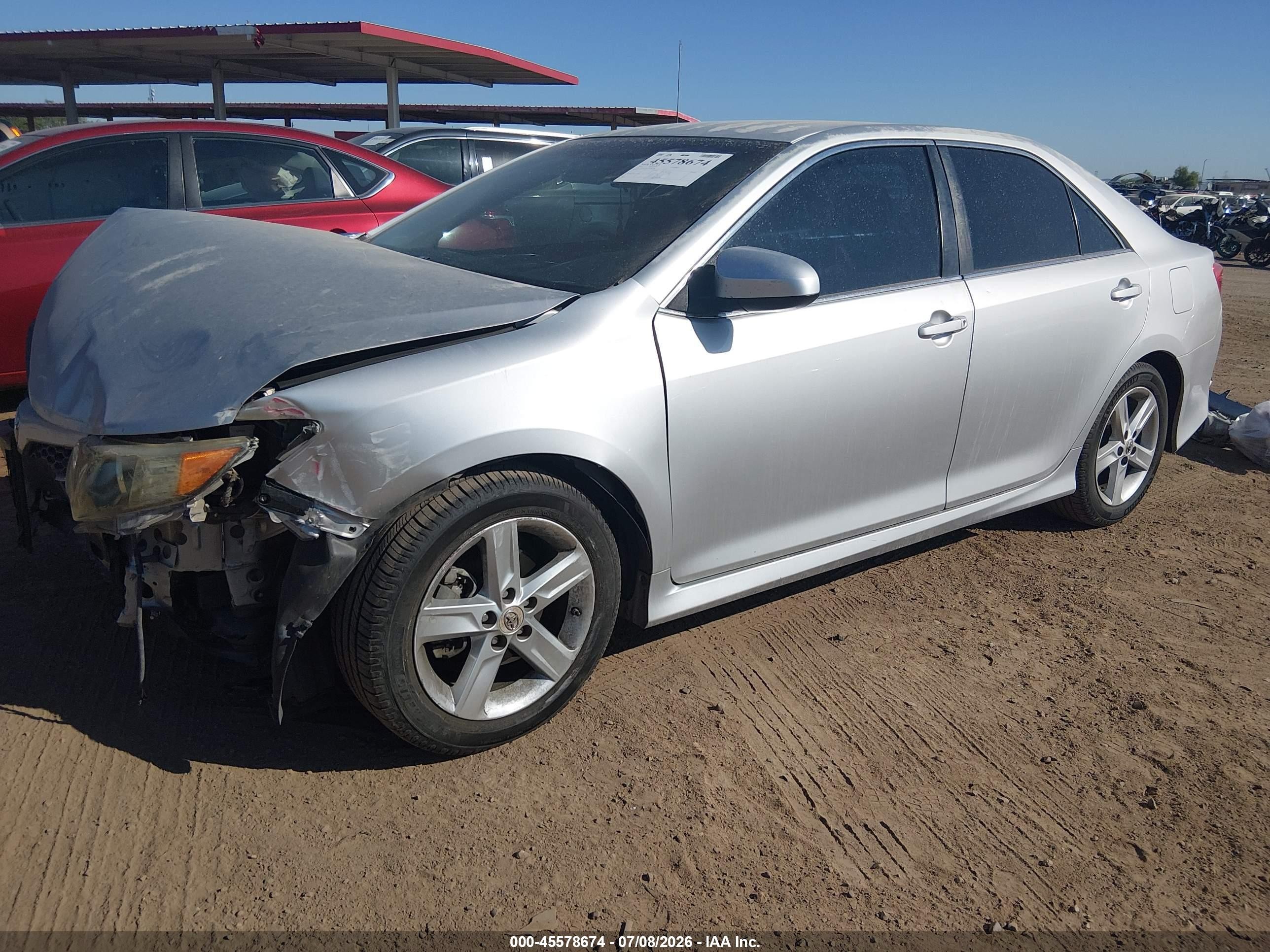 2012 Toyota Camry Se Silver vin: 4T1BF1FK9CU183798