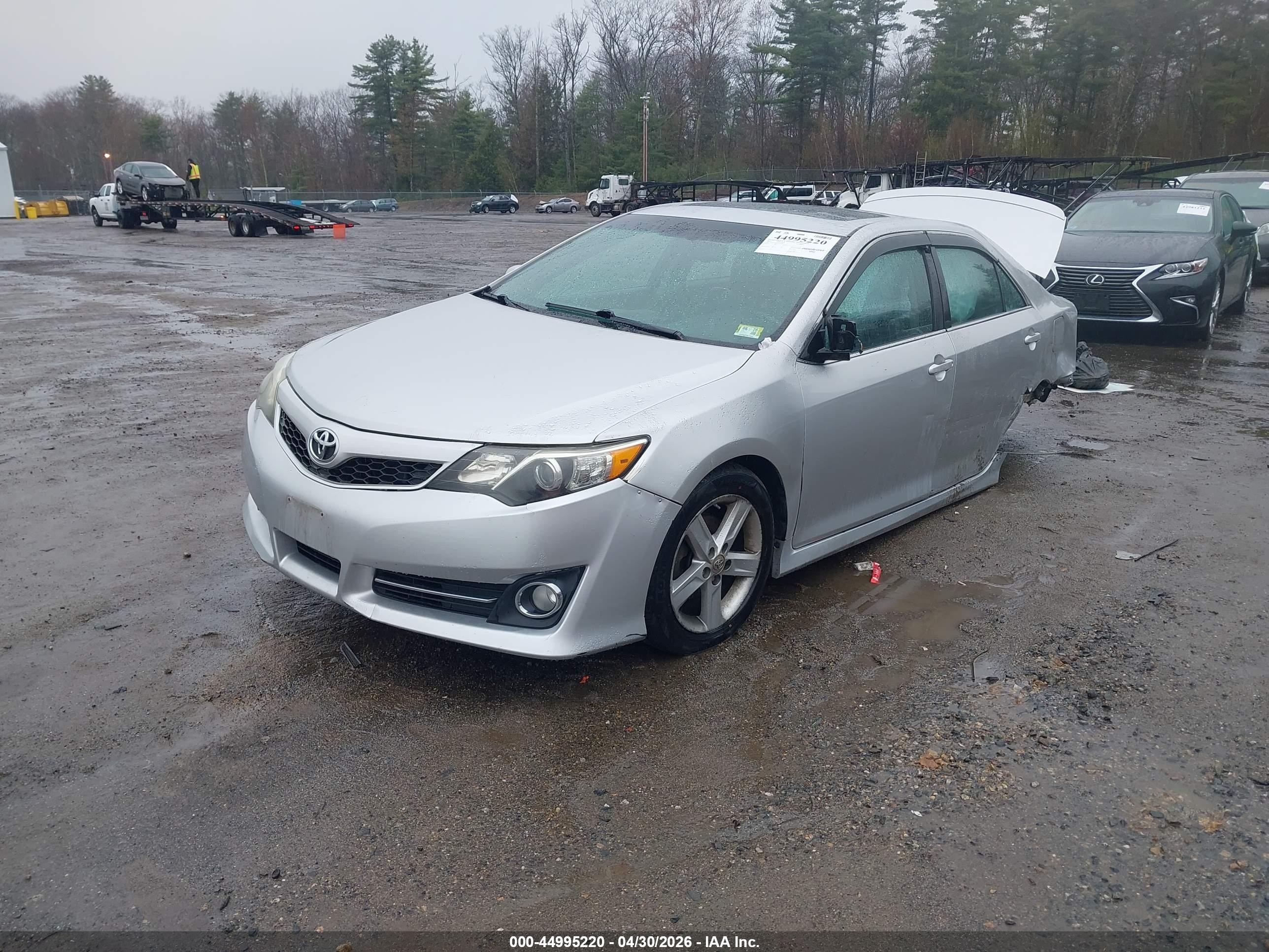 2012 Toyota Camry Se Silver vin: 4T1BF1FK9CU192369