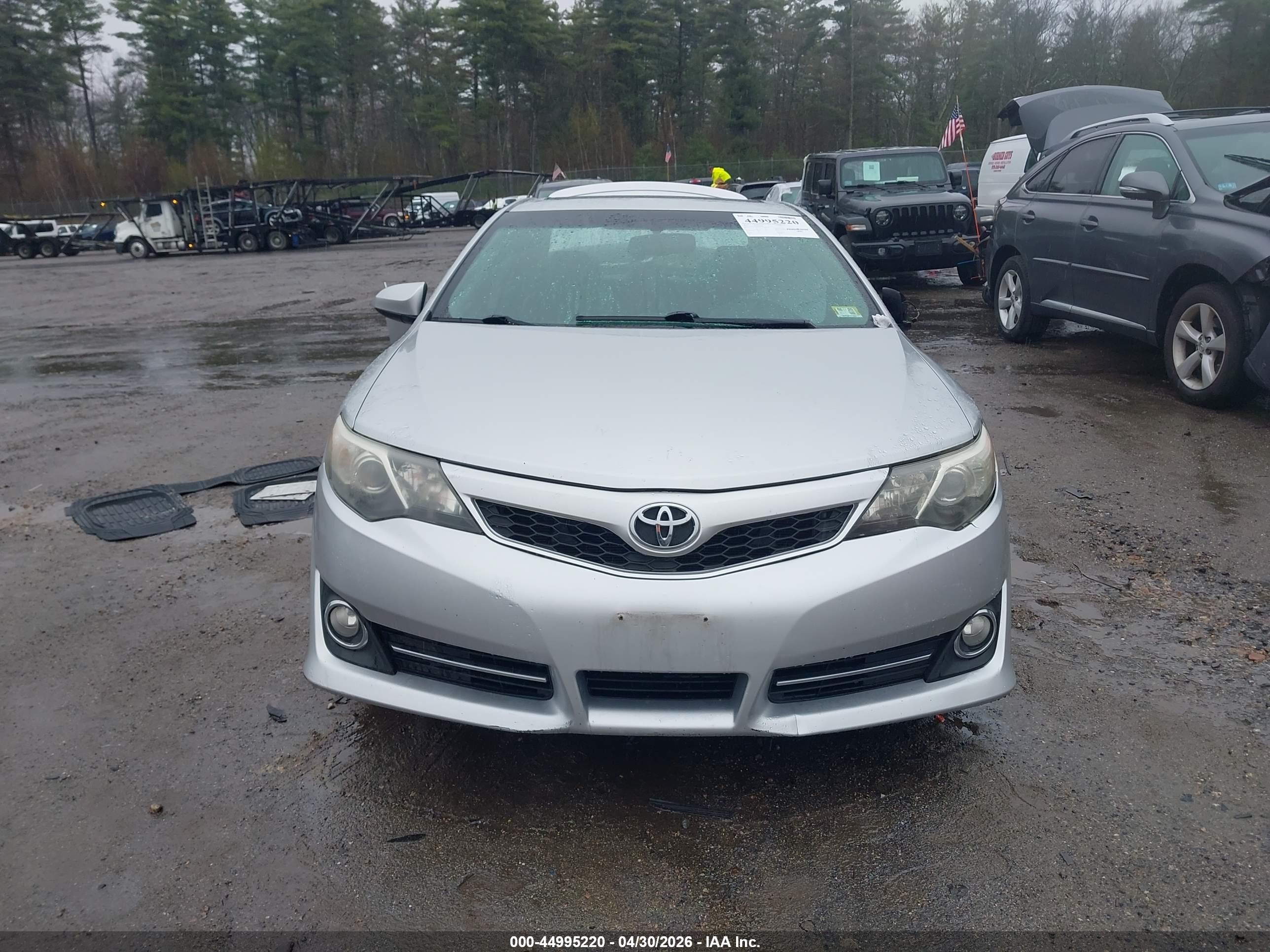 2012 Toyota Camry Se Silver vin: 4T1BF1FK9CU192369