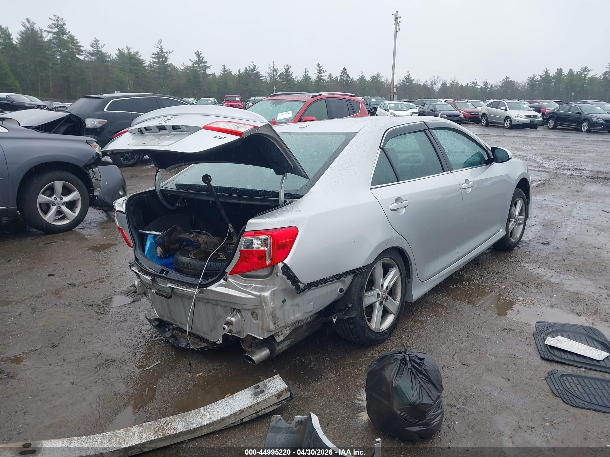 2012 Toyota Camry Se Silver vin: 4T1BF1FK9CU192369