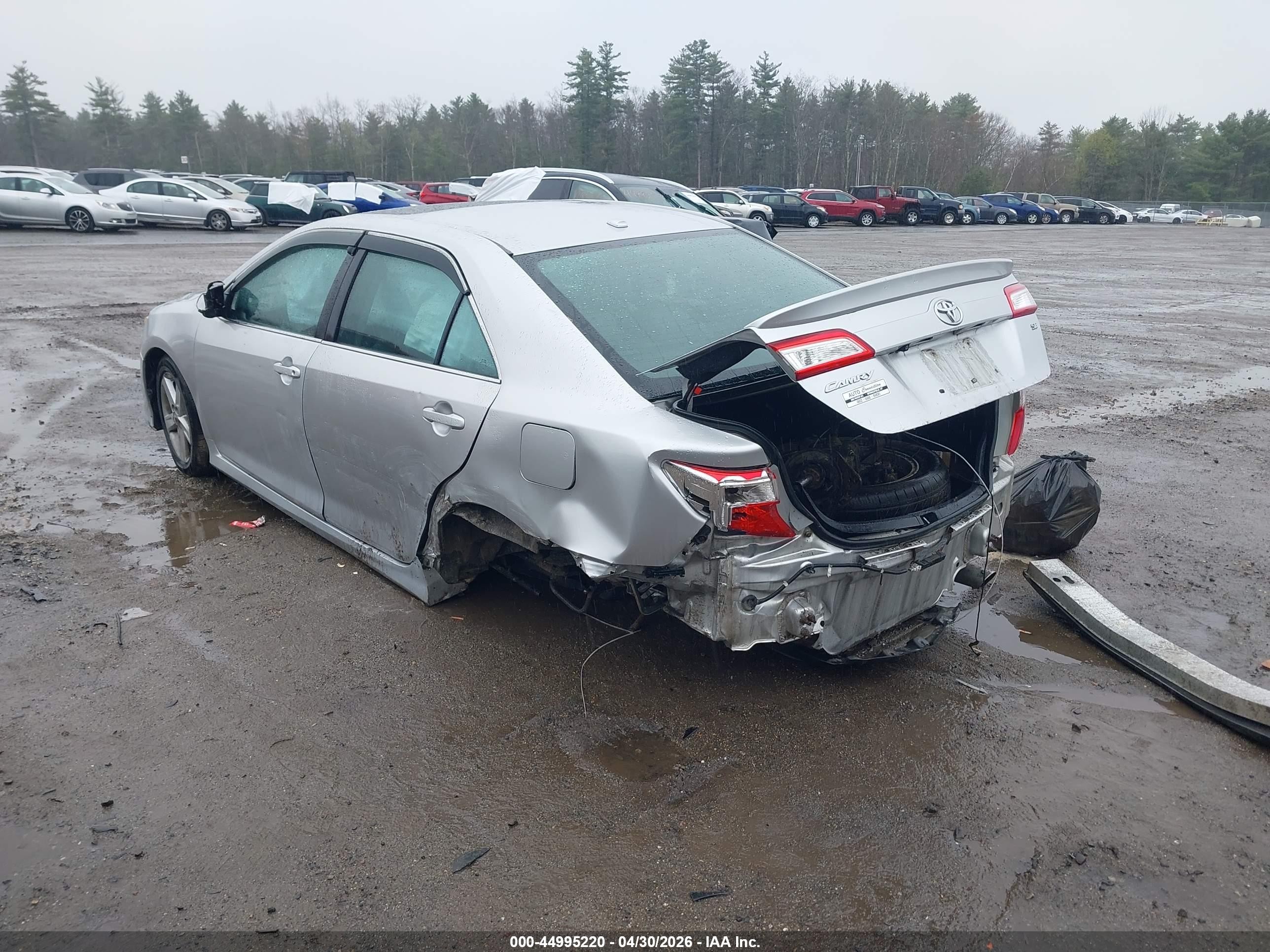 2012 Toyota Camry Se Silver vin: 4T1BF1FK9CU192369