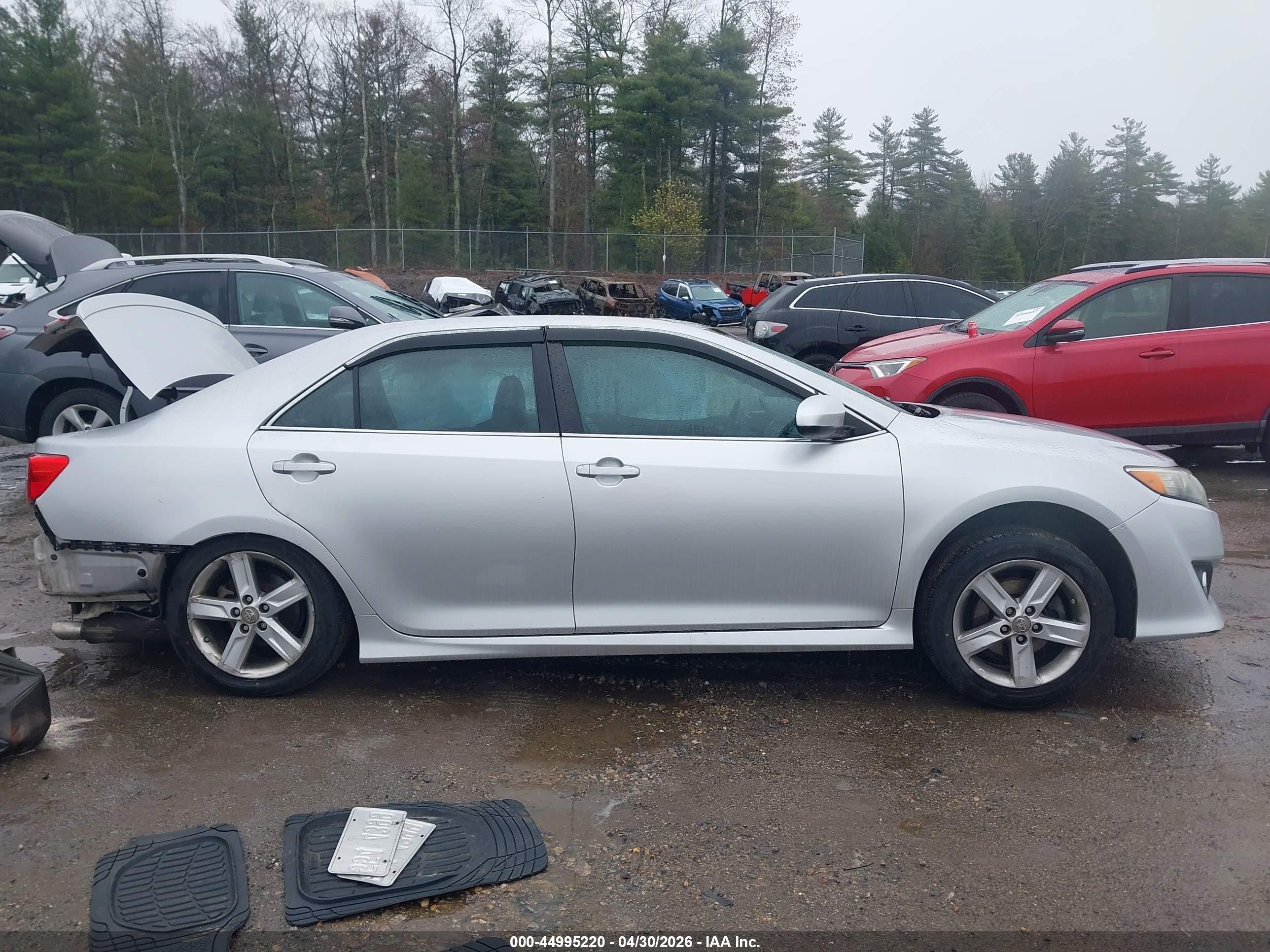 2012 Toyota Camry Se Silver vin: 4T1BF1FK9CU192369