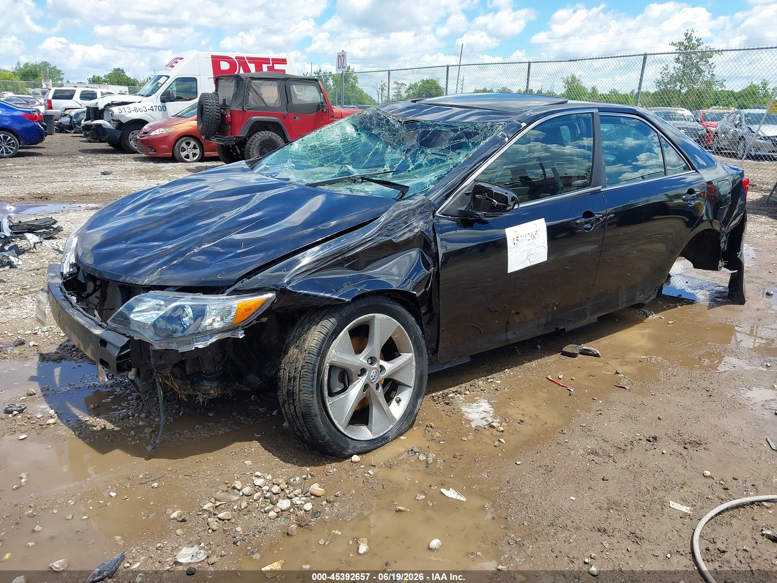 2012 Toyota Camry Se Limited Edition Black vin: 4T1BF1FK9CU196518