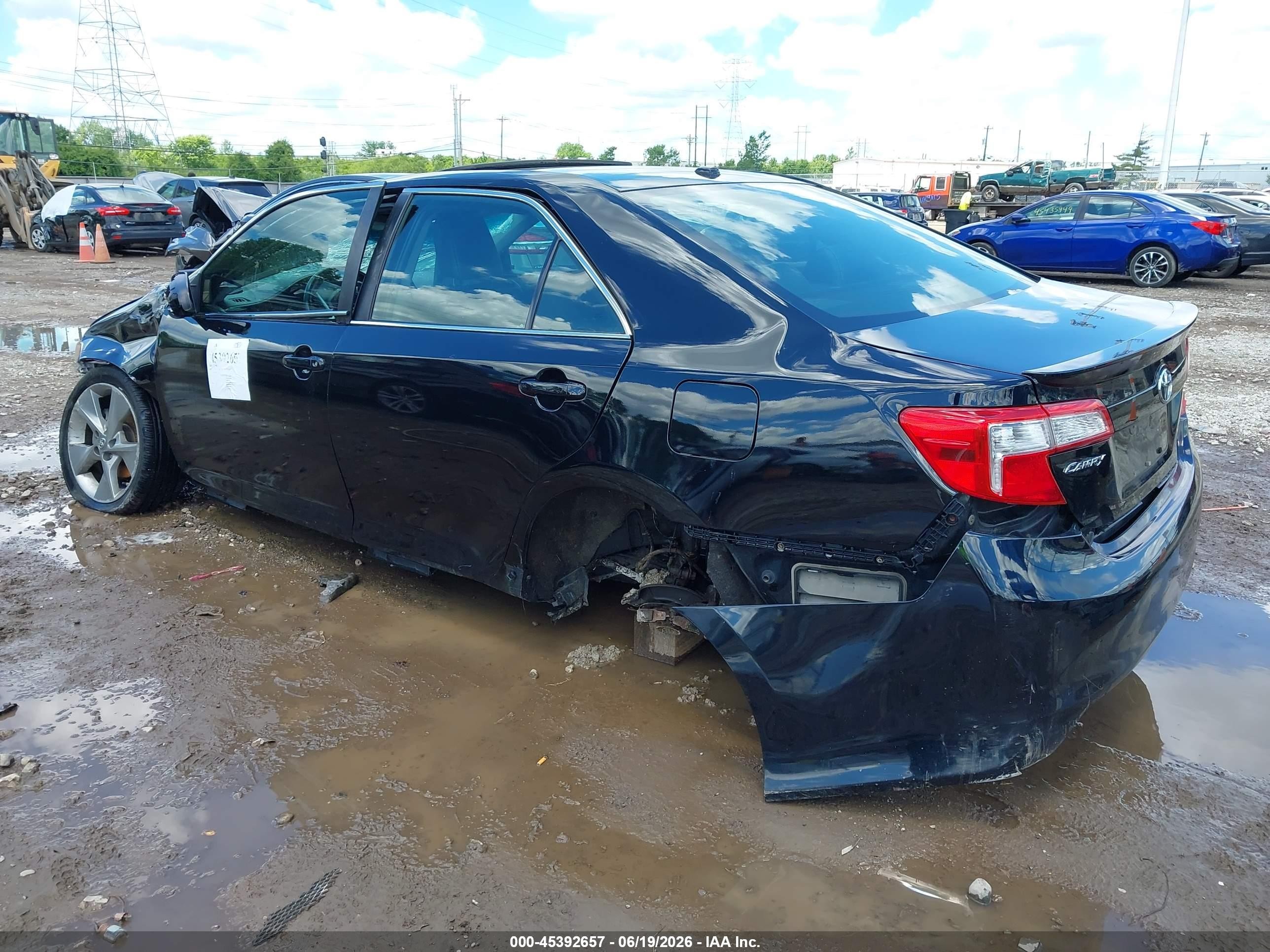 2012 Toyota Camry Se Limited Edition Black vin: 4T1BF1FK9CU196518