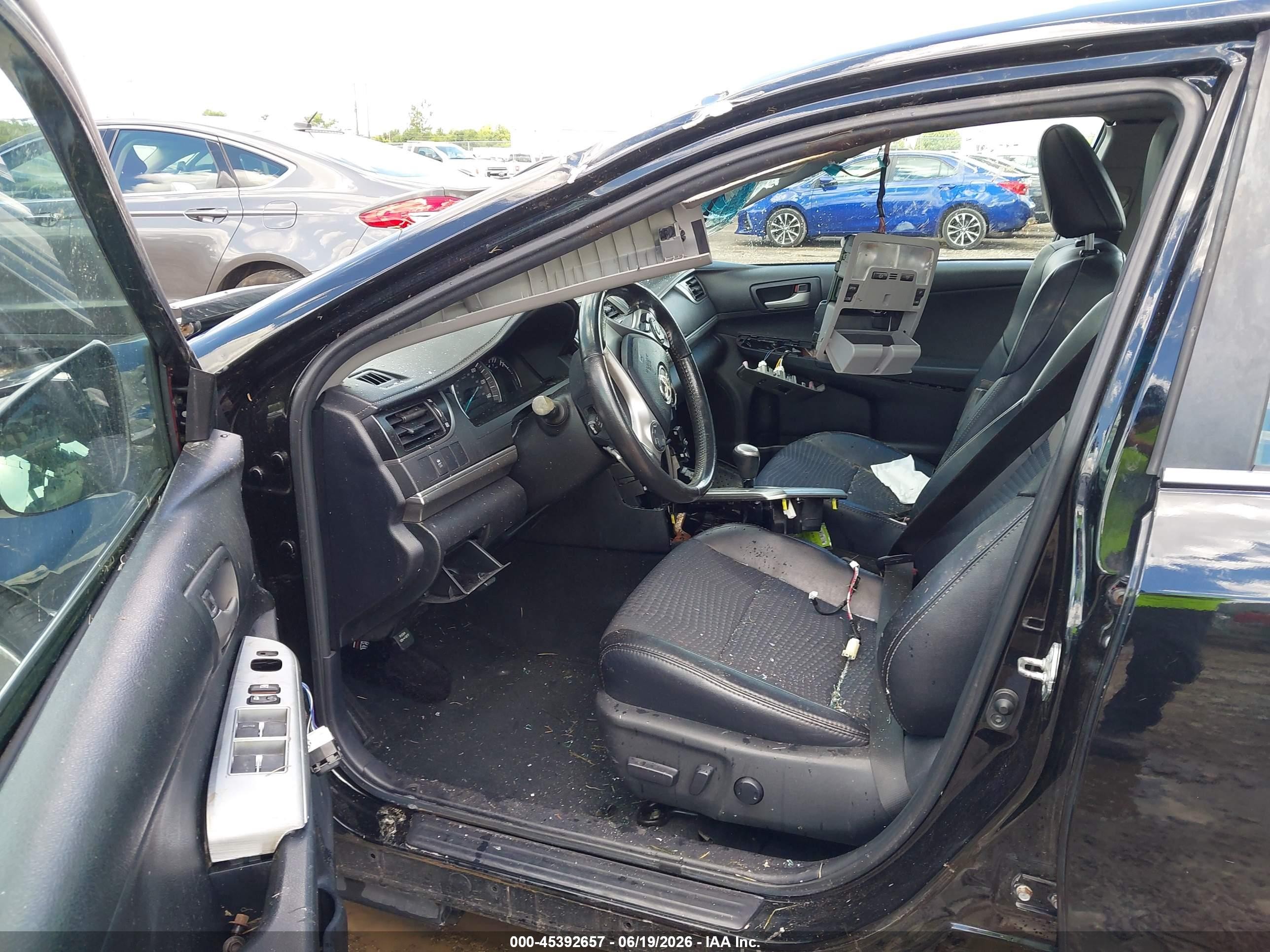 2012 Toyota Camry Se Limited Edition Black vin: 4T1BF1FK9CU196518