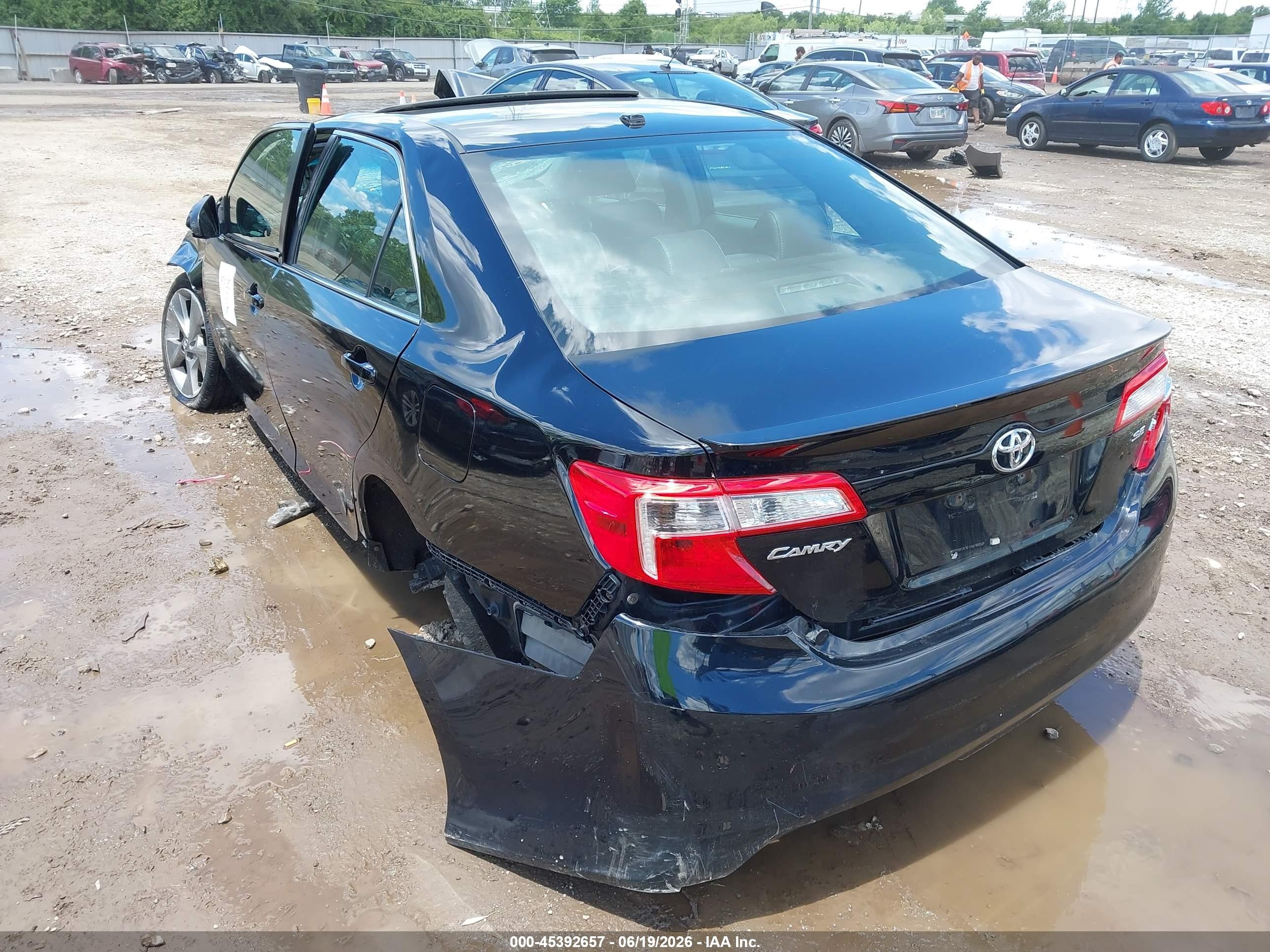 2012 Toyota Camry Se Limited Edition Black vin: 4T1BF1FK9CU196518