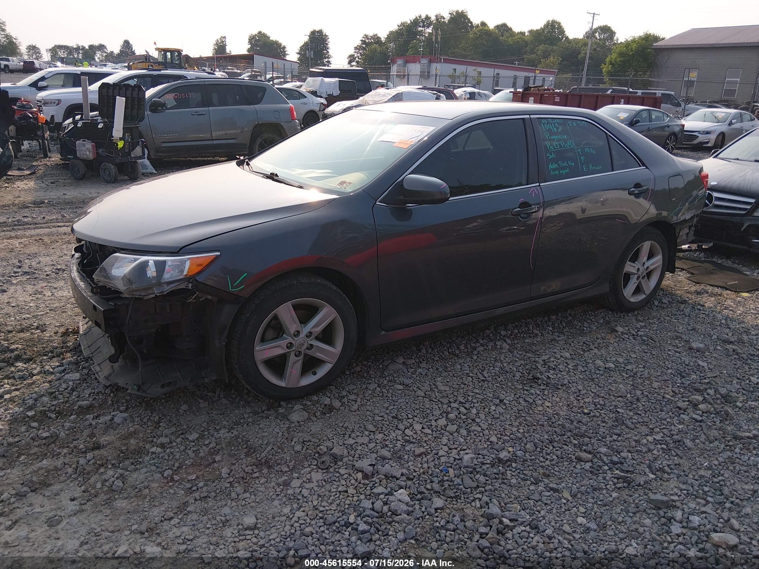 2012 Toyota Camry Se Gray vin: 4T1BF1FK9CU197524