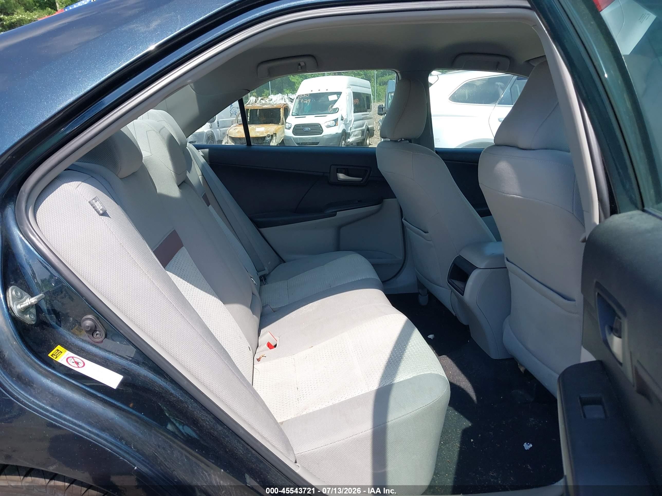 2012 Toyota Camry Le Black vin: 4T1BF1FK9CU199497