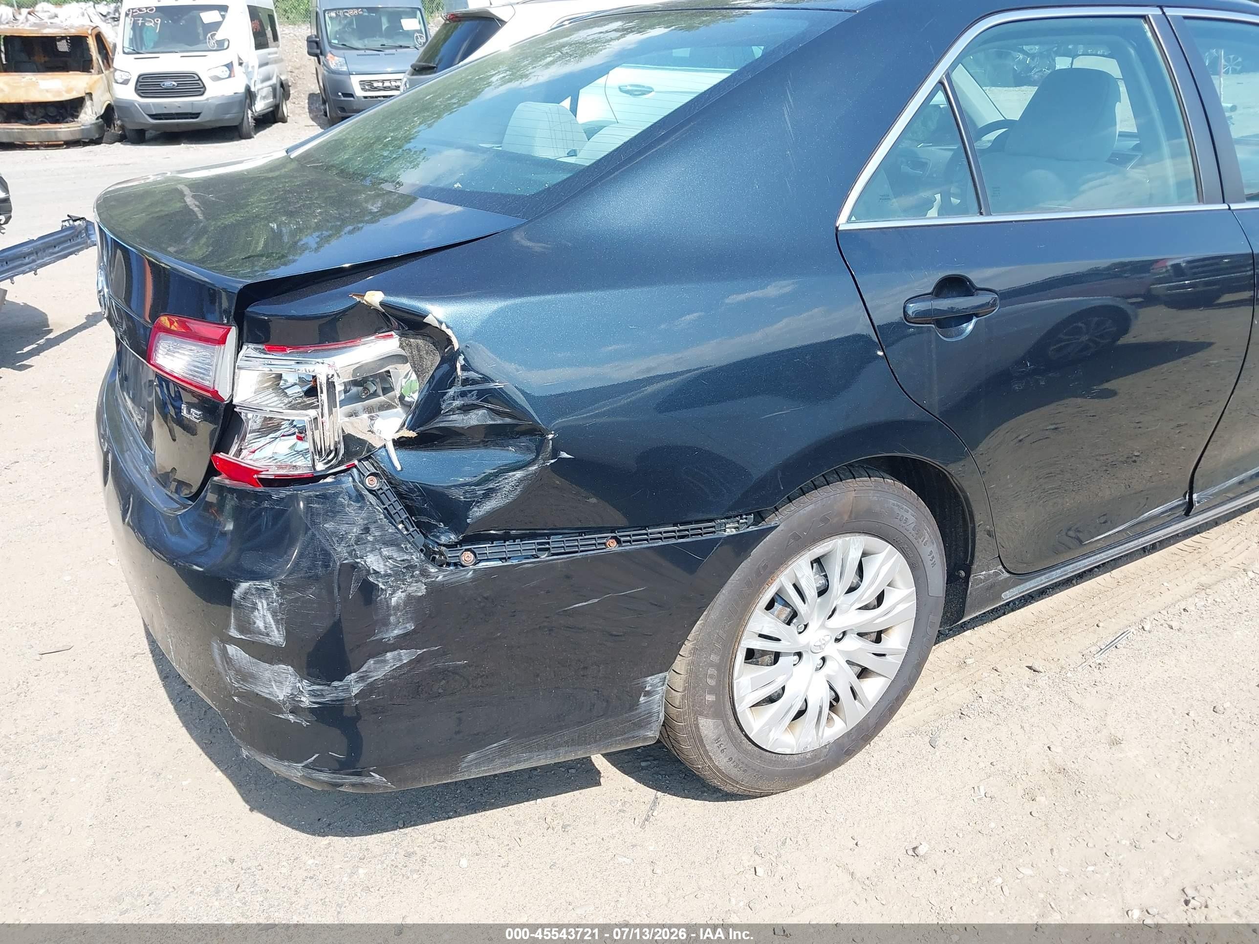 2012 Toyota Camry Le Black vin: 4T1BF1FK9CU199497