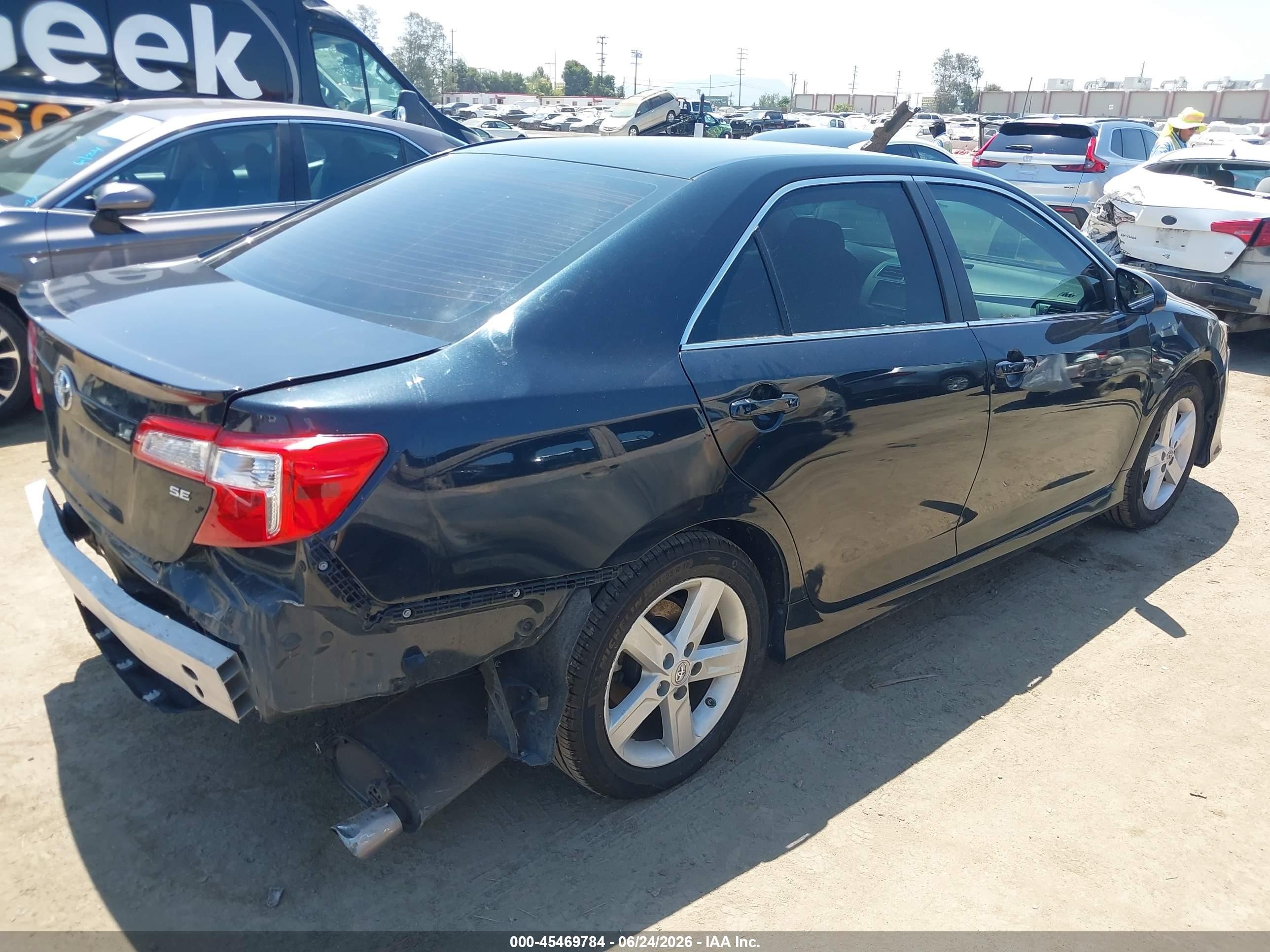 2012 Toyota Camry Se/le/xle Dark Blue vin: 4T1BF1FK9CU203399