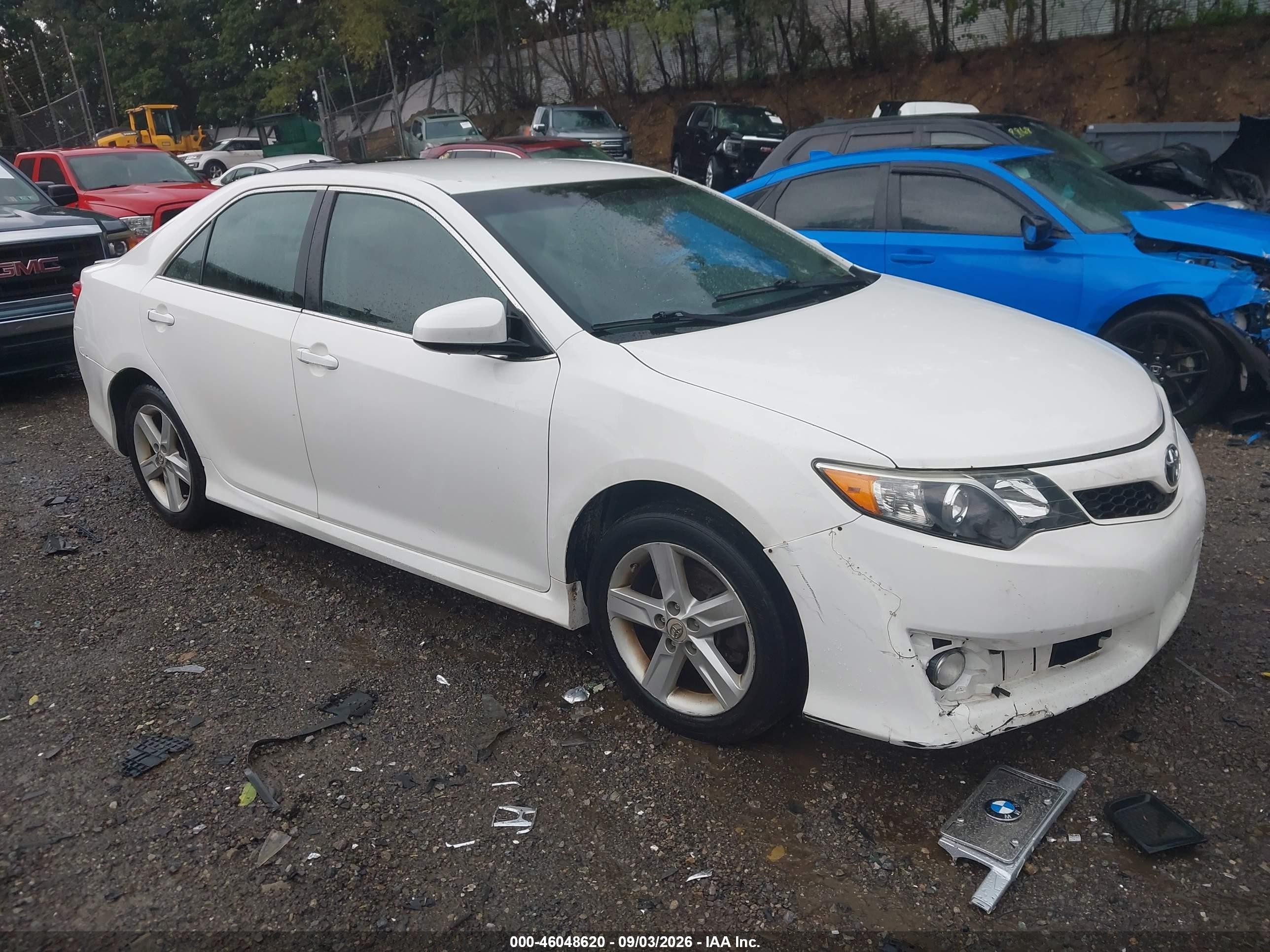 2012 Toyota Camry Se White vin: 4T1BF1FK9CU503704