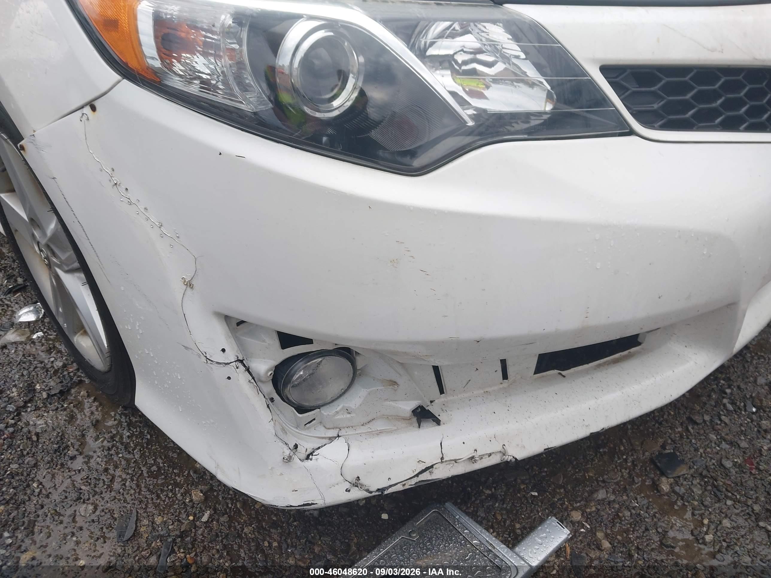 2012 Toyota Camry Se White vin: 4T1BF1FK9CU503704