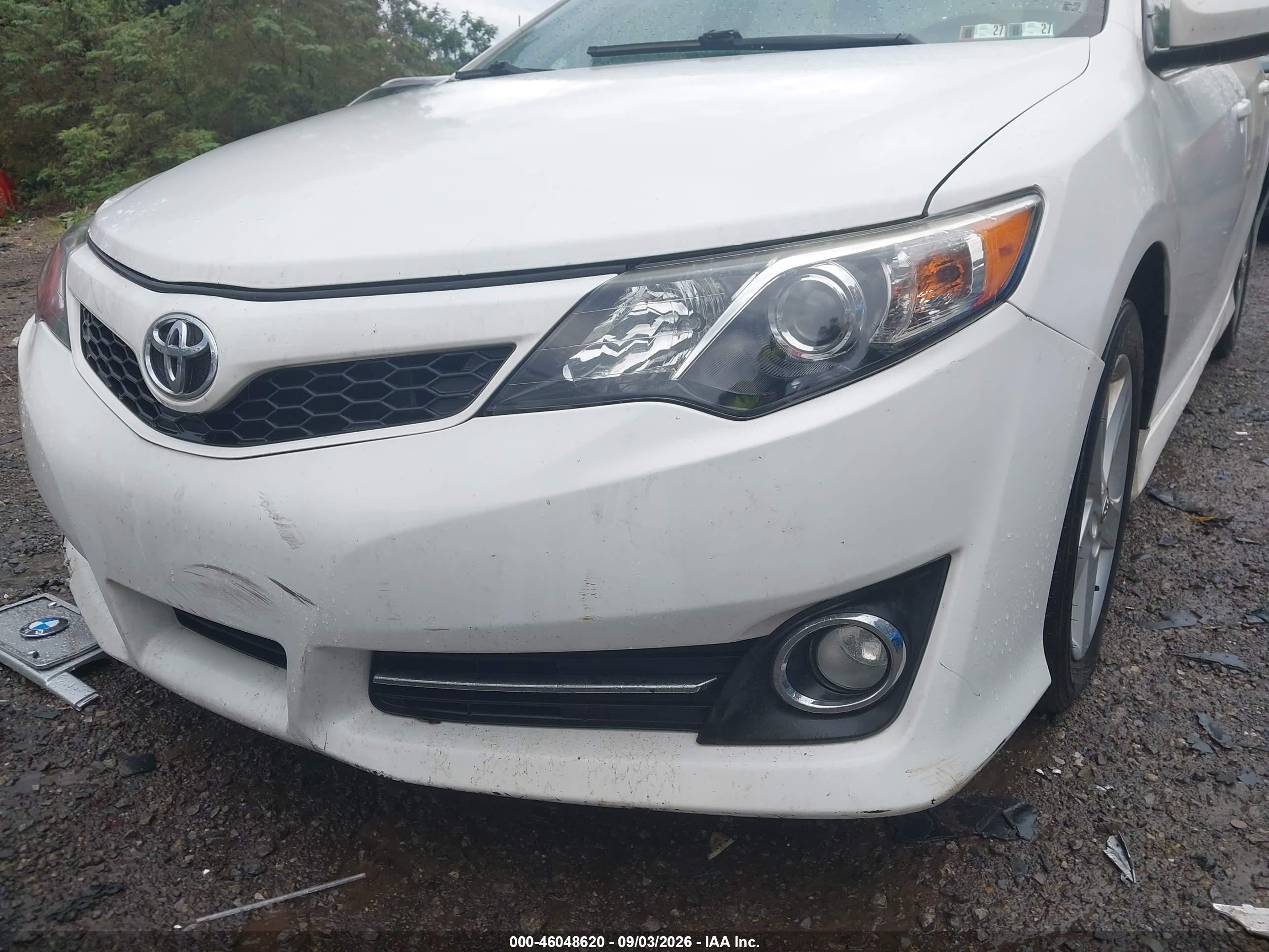 2012 Toyota Camry Se White vin: 4T1BF1FK9CU503704