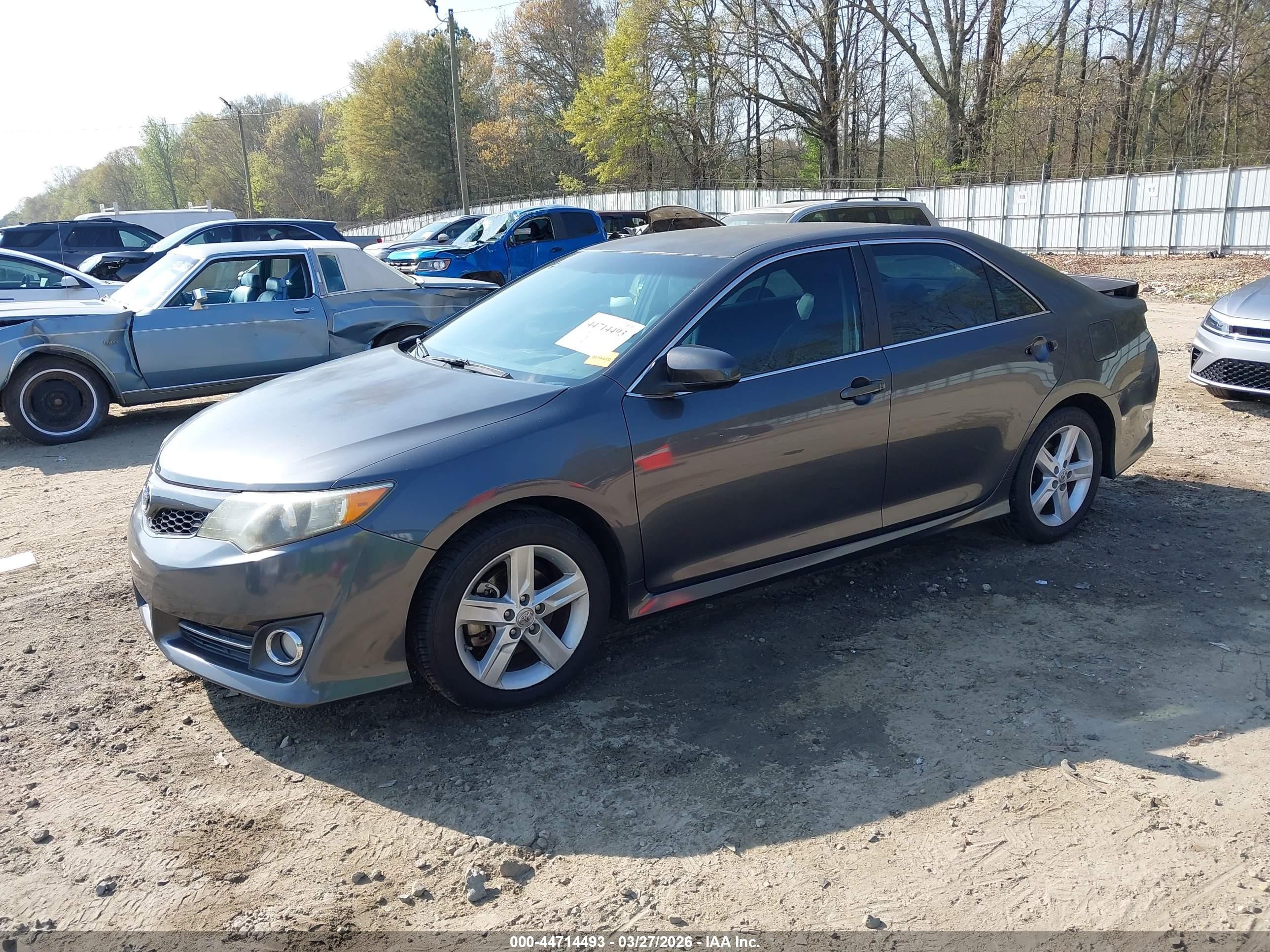 2012 Toyota Camry Se Gray vin: 4T1BF1FK9CU503931