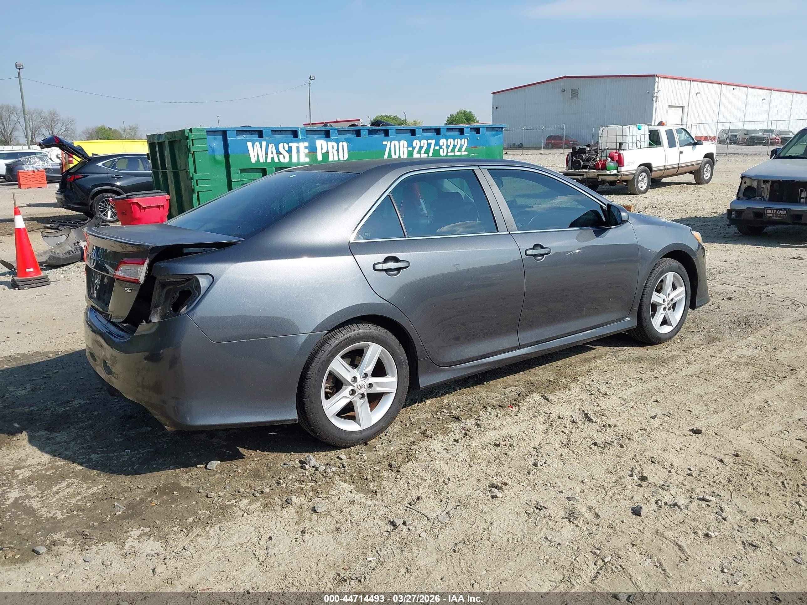 2012 Toyota Camry Se Gray vin: 4T1BF1FK9CU503931