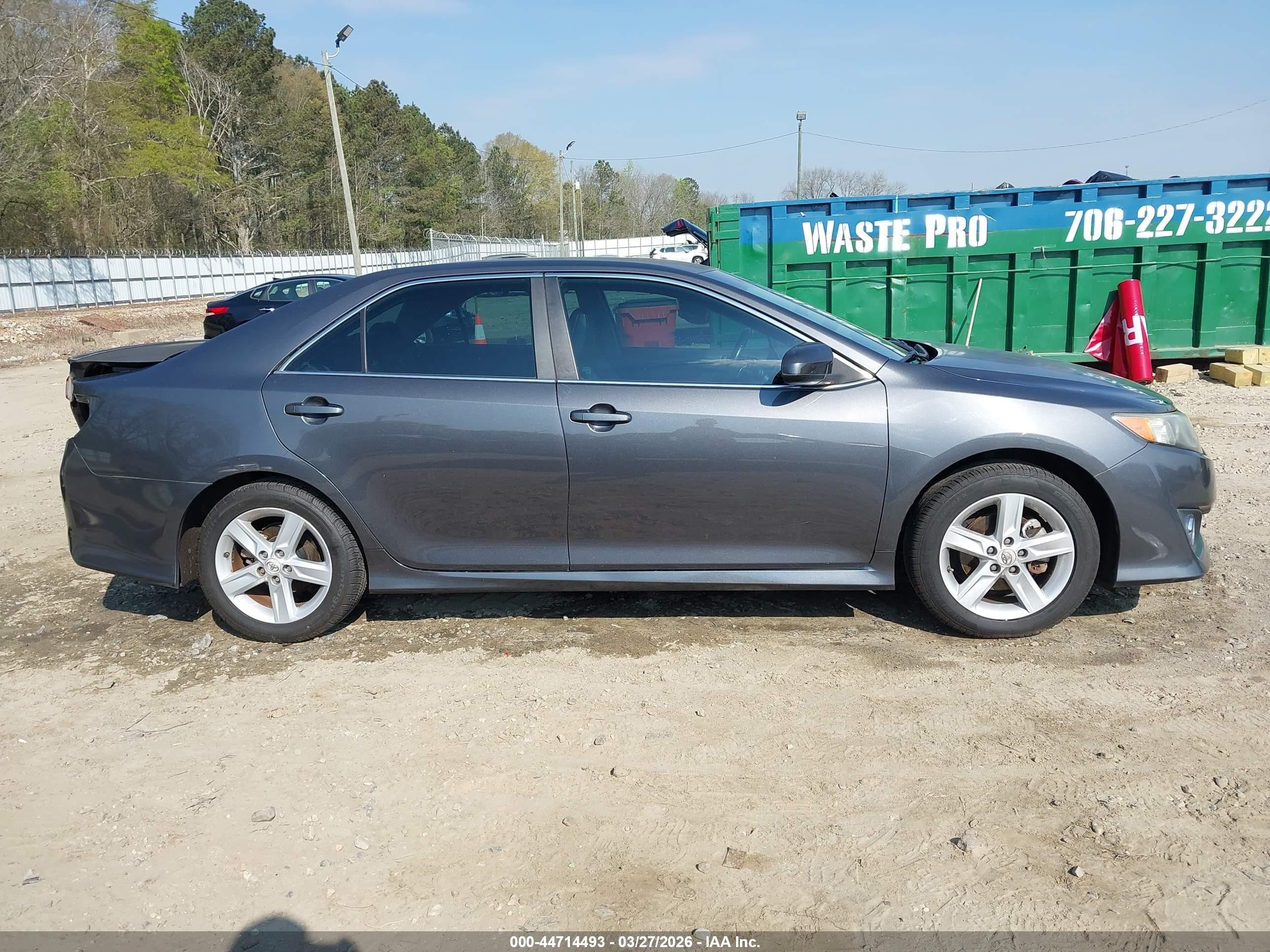 2012 Toyota Camry Se Gray vin: 4T1BF1FK9CU503931