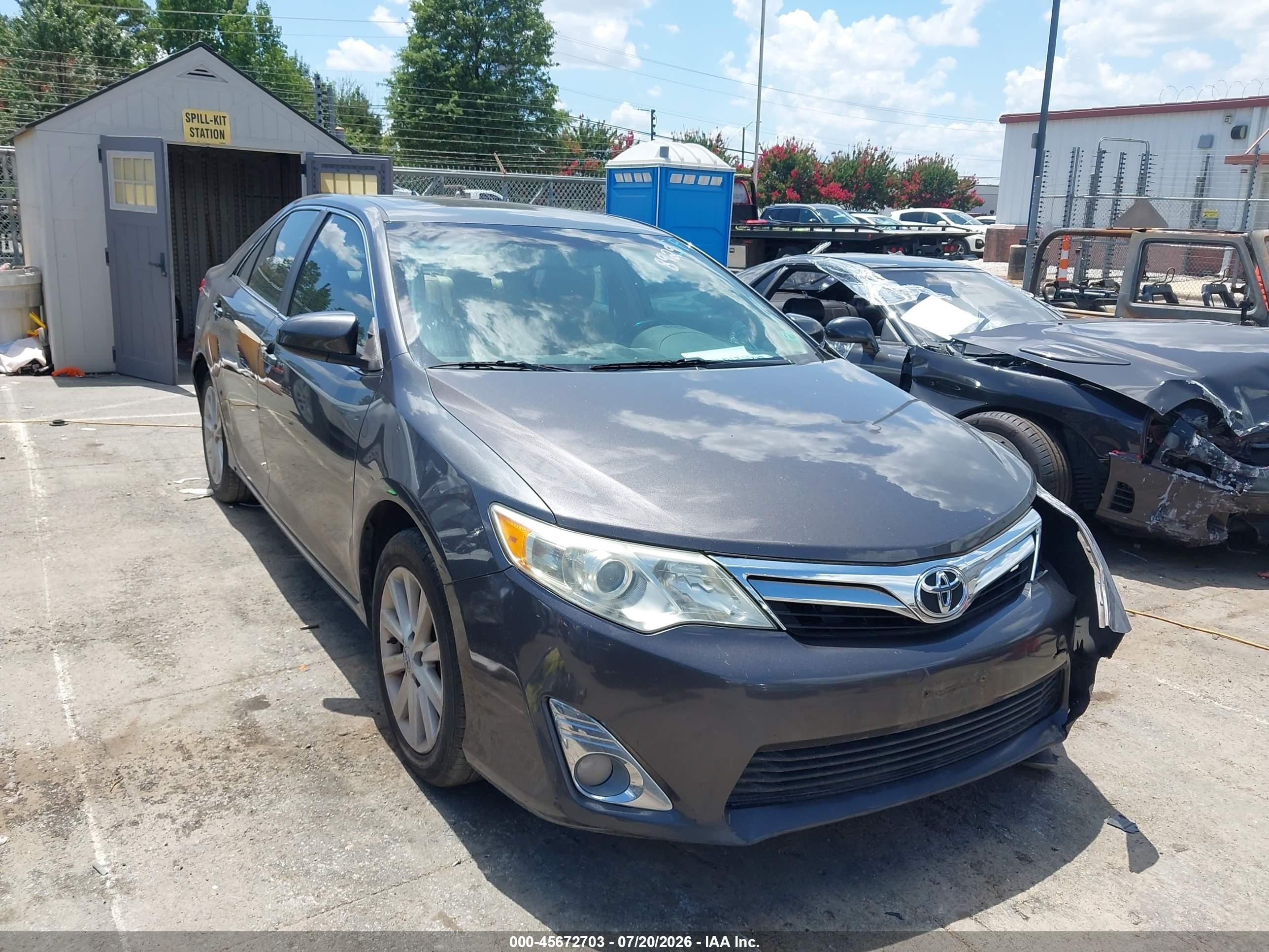 2012 Toyota Camry Xle Gray vin: 4T1BF1FK9CU518929