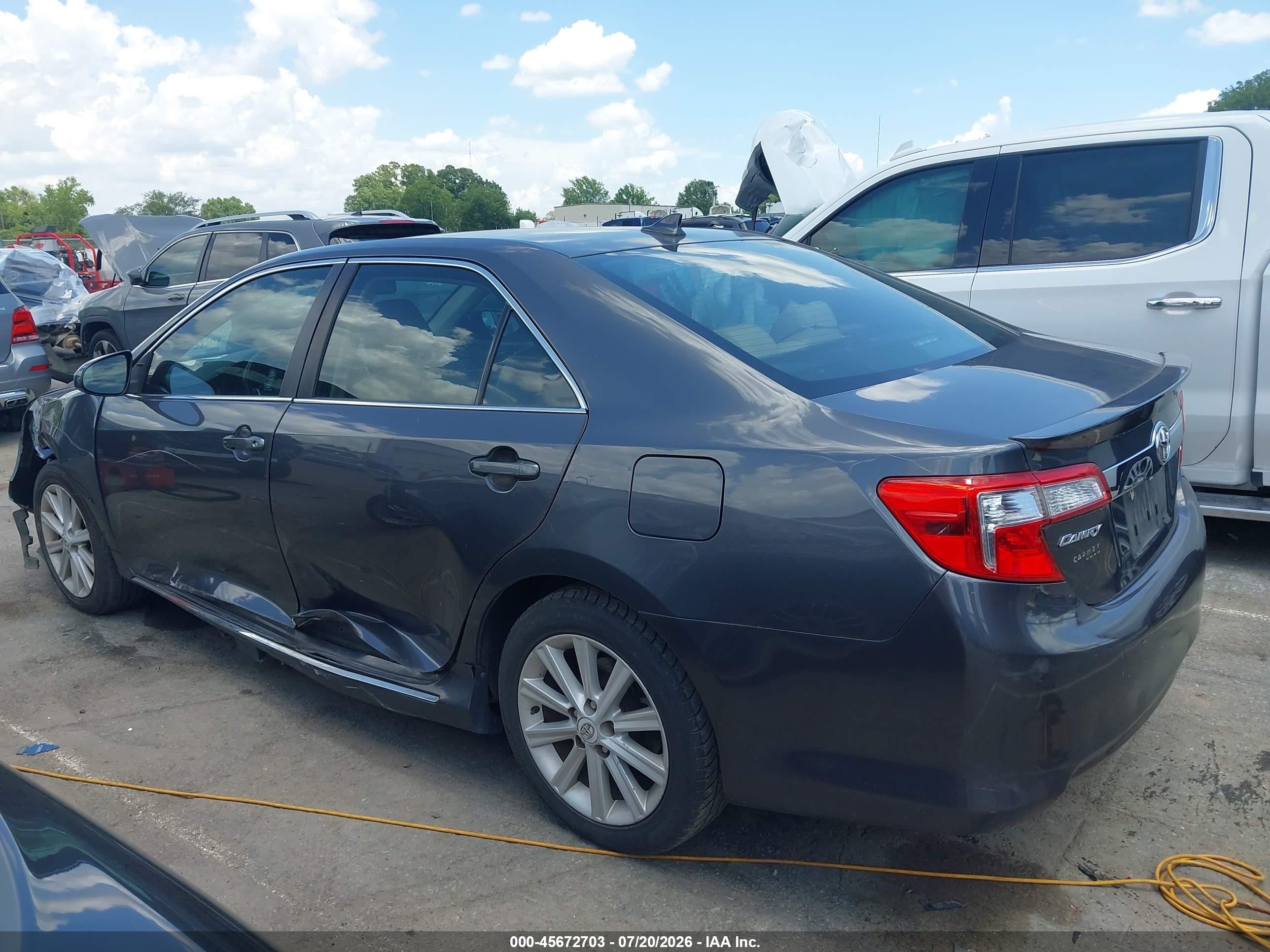 2012 Toyota Camry Xle Gray vin: 4T1BF1FK9CU518929